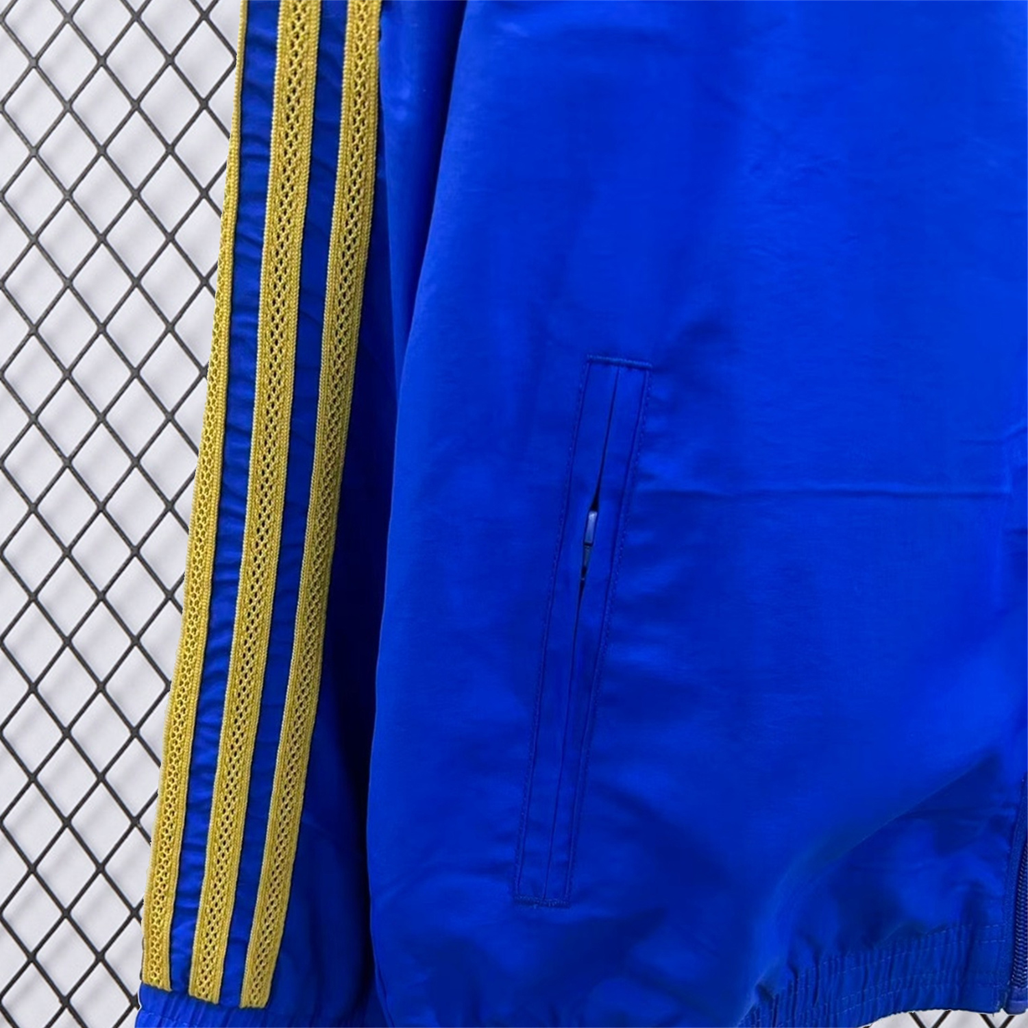 Unitedfootballkit.com | Real Madrid 25-26 Cultural Story Chinese Lucky Double Sided Windbreaker Jacket - Blue -Customize Name, Number and Patch | Worldwide Shipping