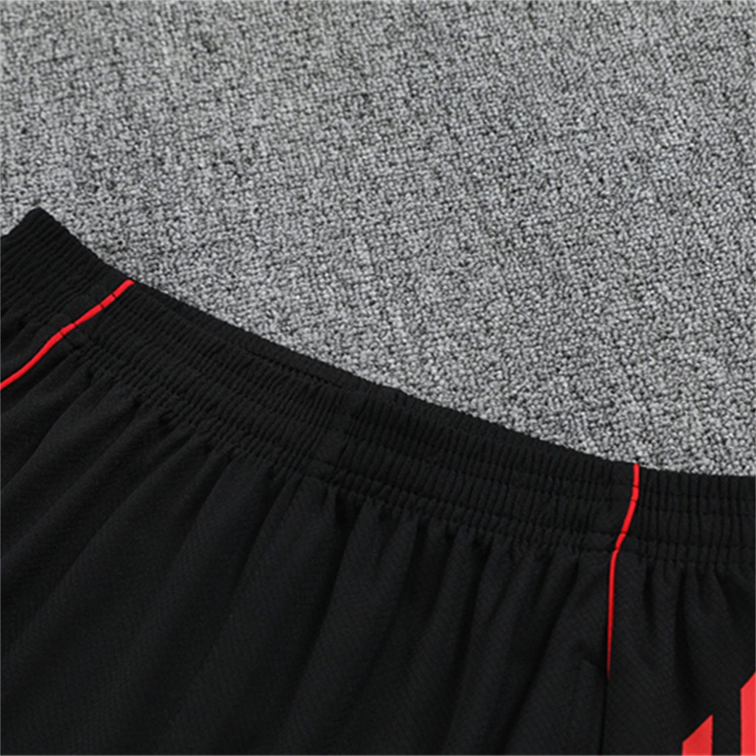 foot-Liver.pool 25-26 Short-Sleeve Training Set Off White Top & Black Shorts