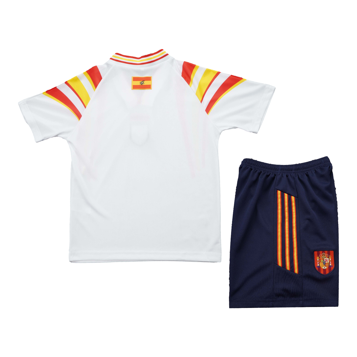 foot-Retro Spain 1996 Away White Kids Kit