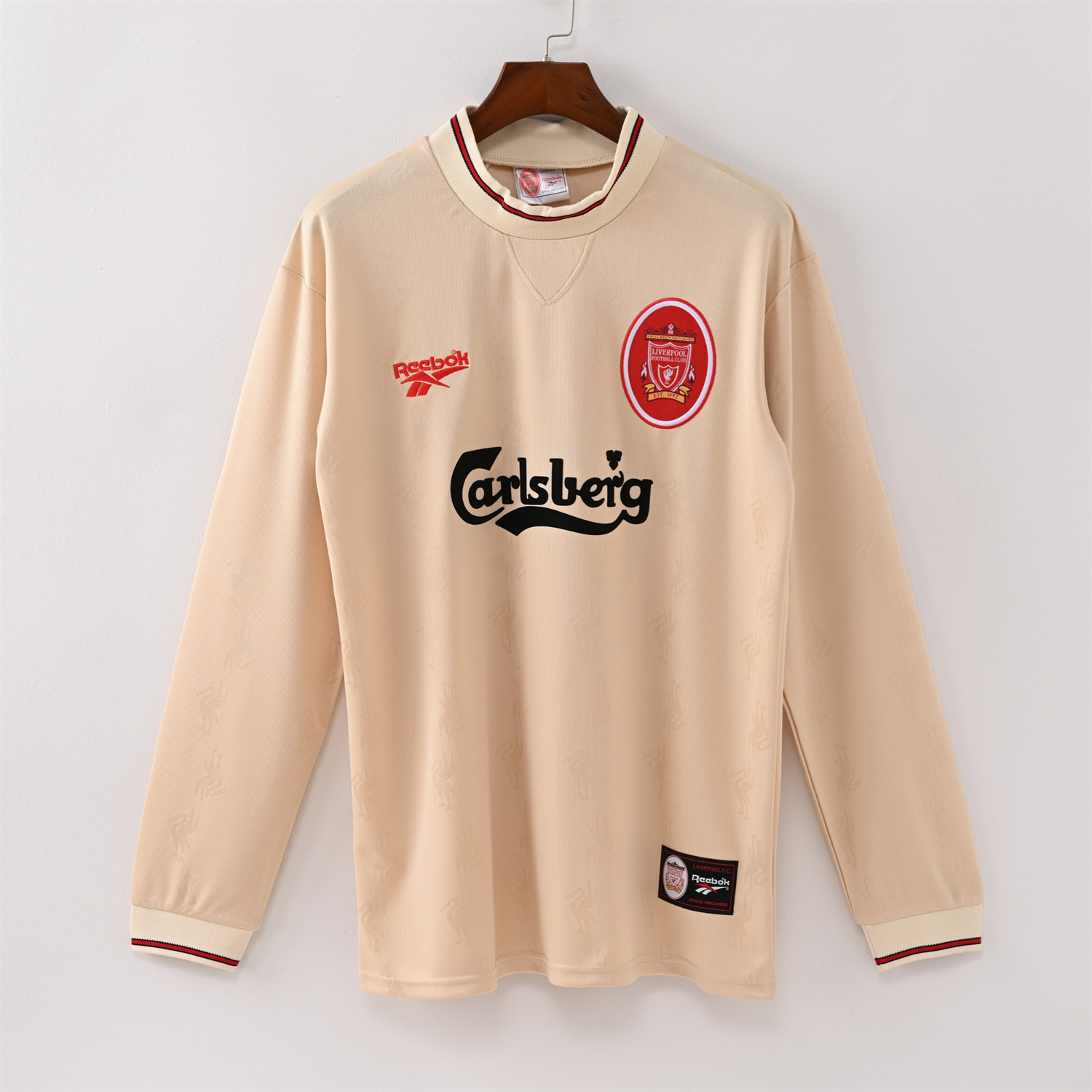 foot-Retro Liver.pool 1996-97 Away Long Sleeves Jersey