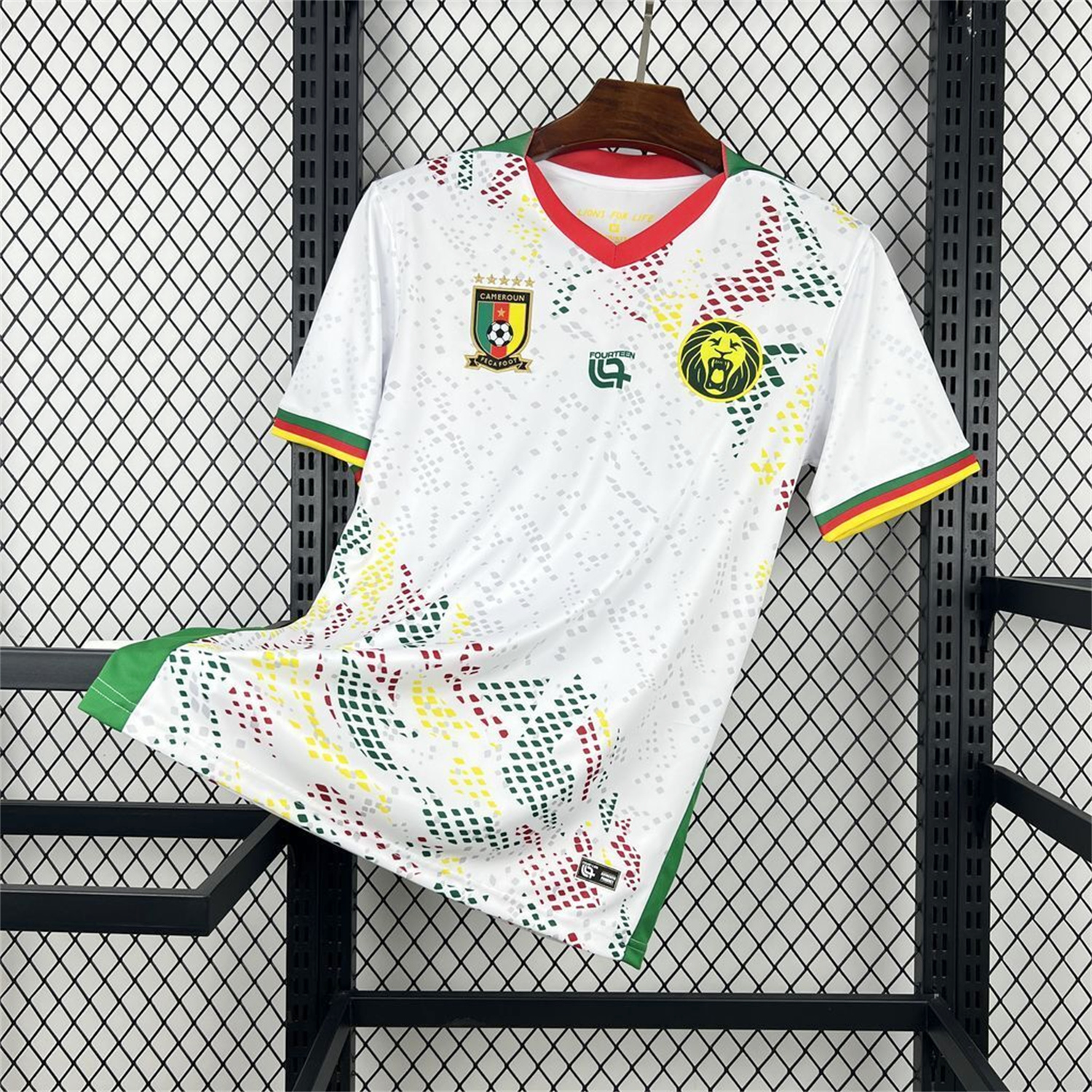 Higojerseys-Cameroon 2026 Away White Jersey - Fans Version