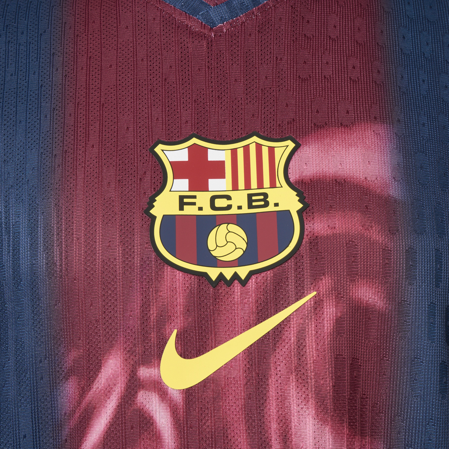 foot-Barcelona x Travis Scott 2000-01 Home Retro Style Skeleton Jersey - Player Version