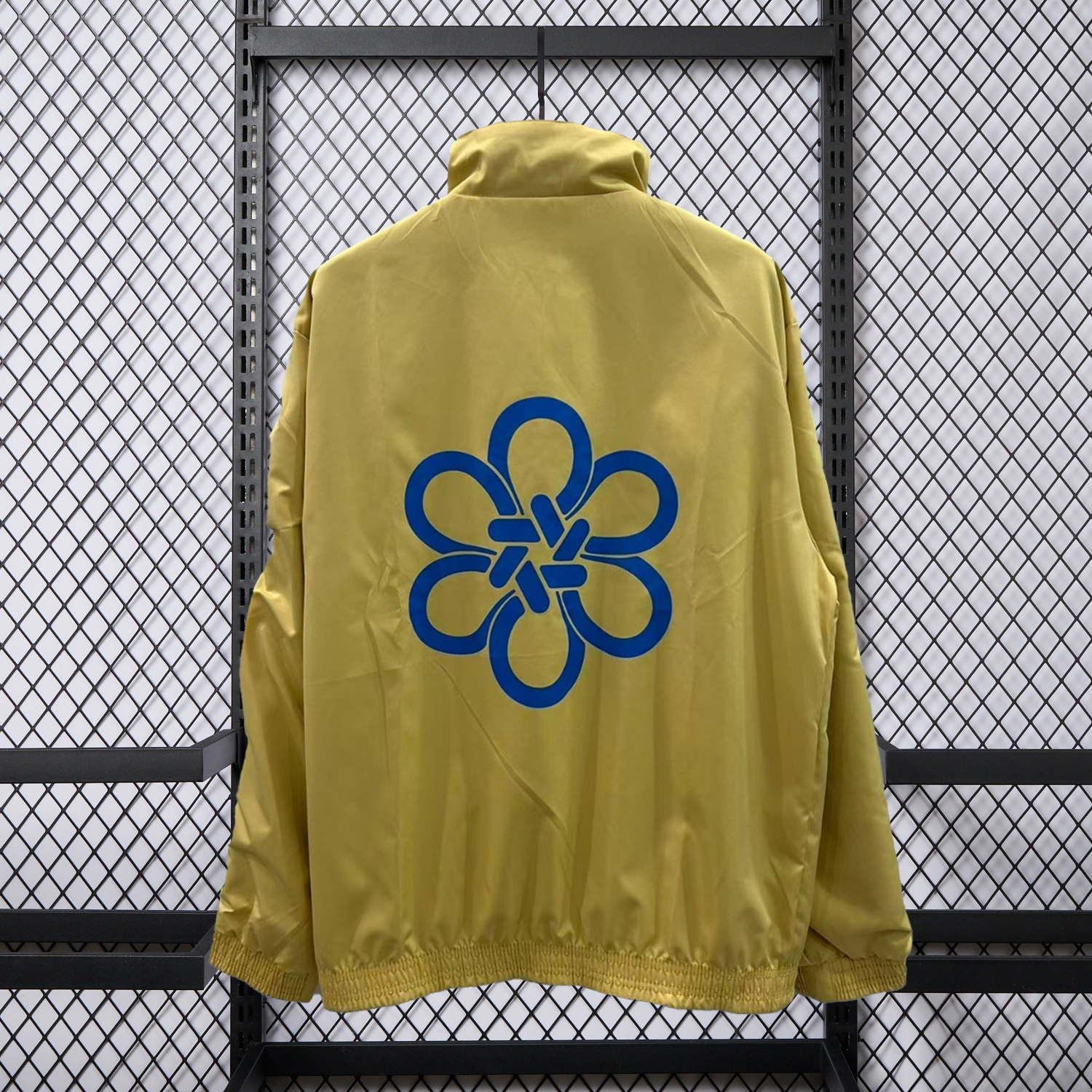 Unitedfootballkit.com | Real Madrid 25-26 Cultural Story Chinese Lucky Double Sided Windbreaker Jacket - Blue -Customize Name, Number and Patch | Worldwide Shipping