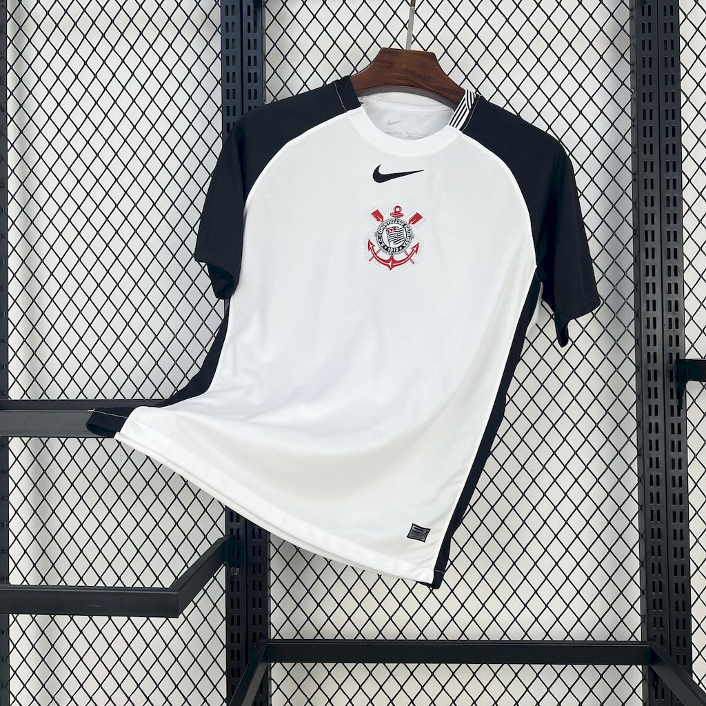 foot-Corinthians 2025-26 Home Unsponsored Jersey - Fans Version