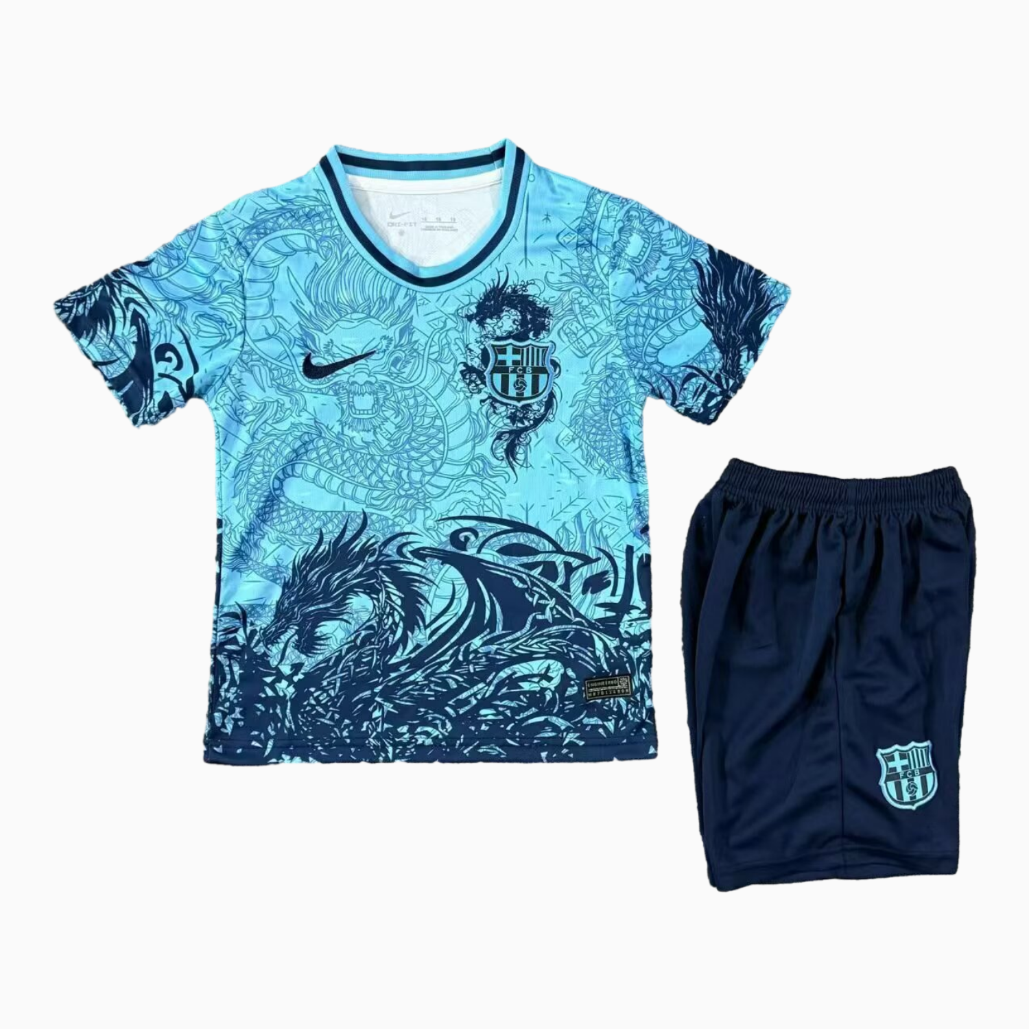 Funinjersey-Barcelona 25-26 Blue Dragon Special Kids Kit