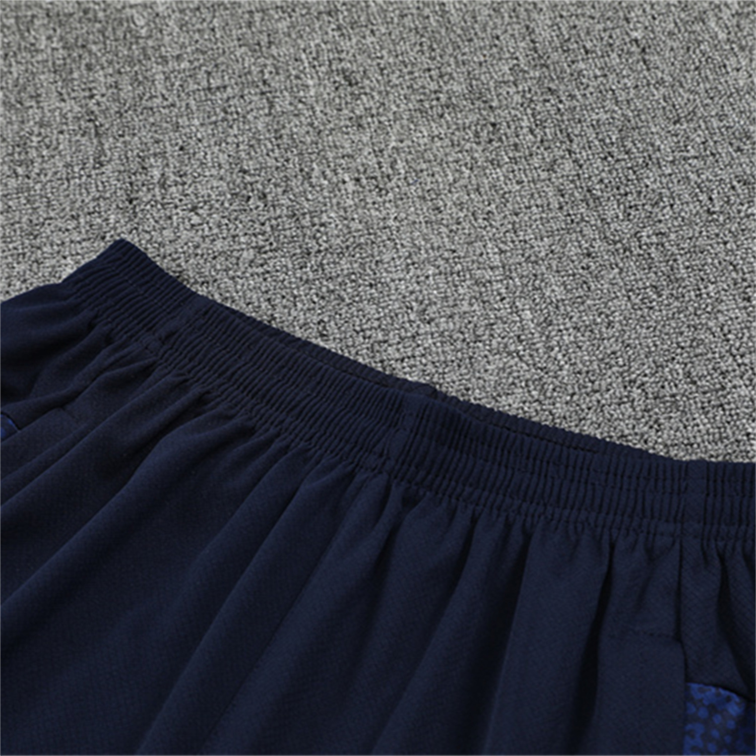 foot-Marseille 25-26 Kids Short-Sleeve Training Set - Royal Blue Top & Royal Blue Shorts