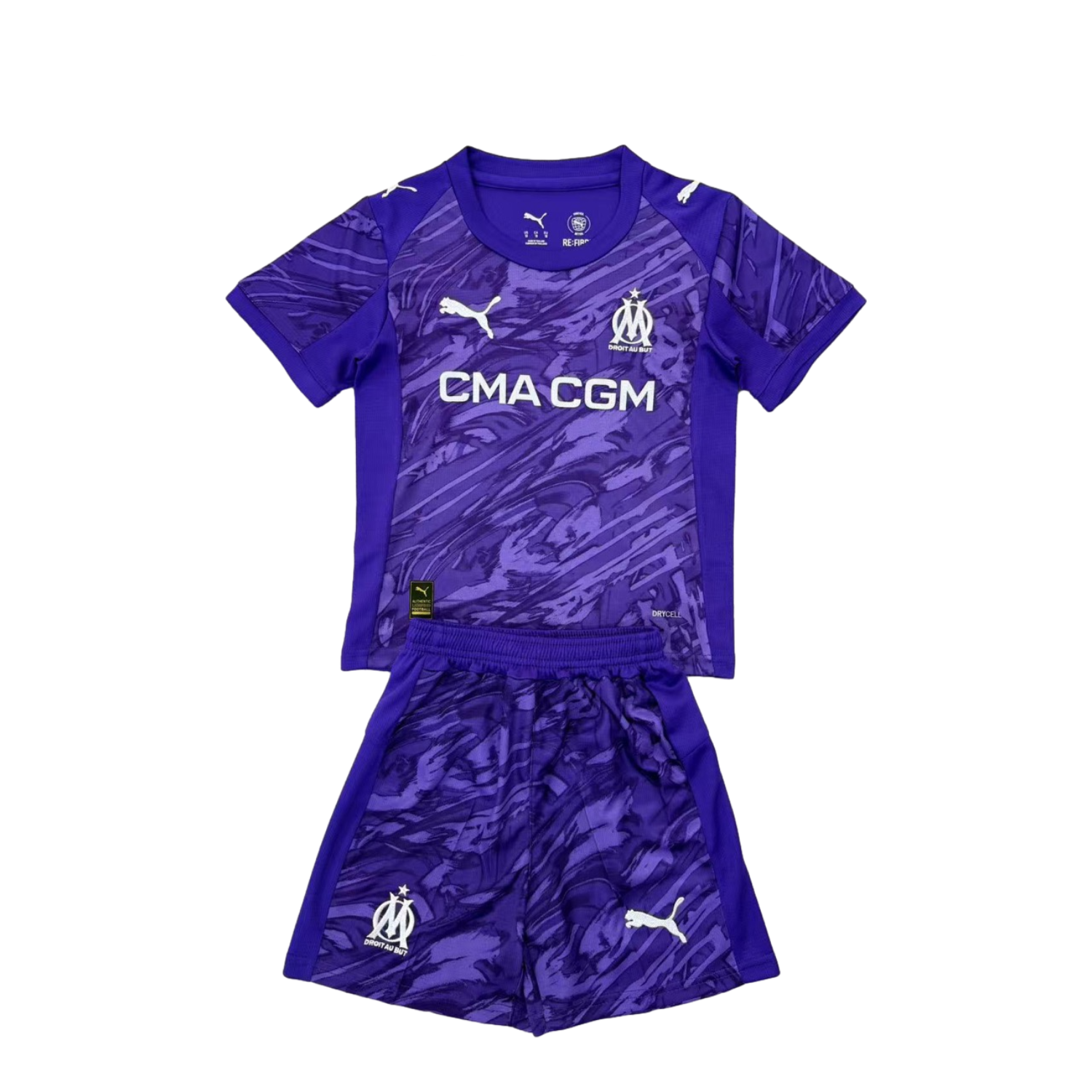 foot-Marseille 25-26 Purple Goalkeeper Men's Adult Jersey Set - Fans Version