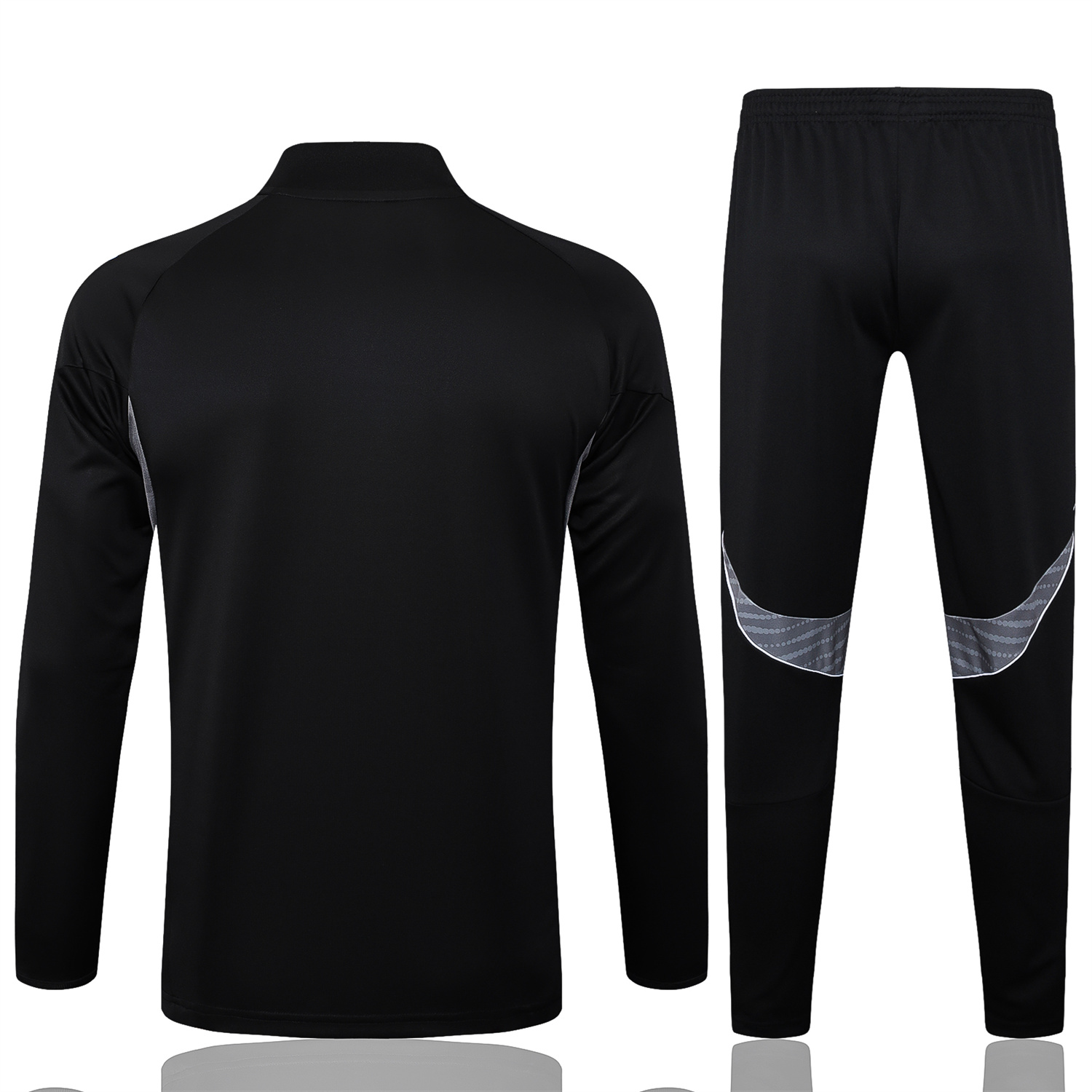 foot-INT M.A.M 25-26 Long Sleeves Training Set - Black Top & Black Pants