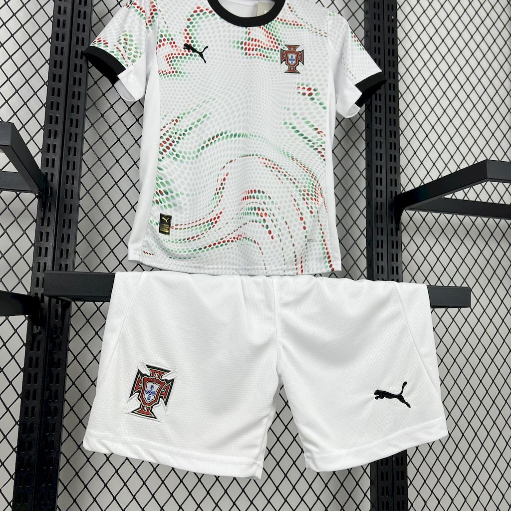 JerseysGala.com | Portugal 2025-26 Away Kids Kit -Customize Name, Number and Patch | Worldwide Shipping