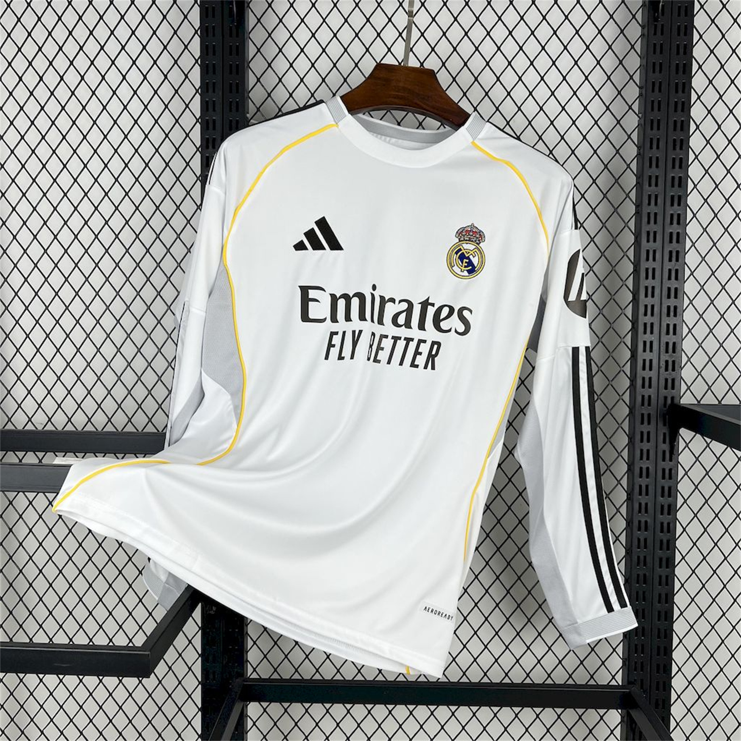 foot-Real Madrid 25-26 Home Long Sleeves Jersey - Fans Version