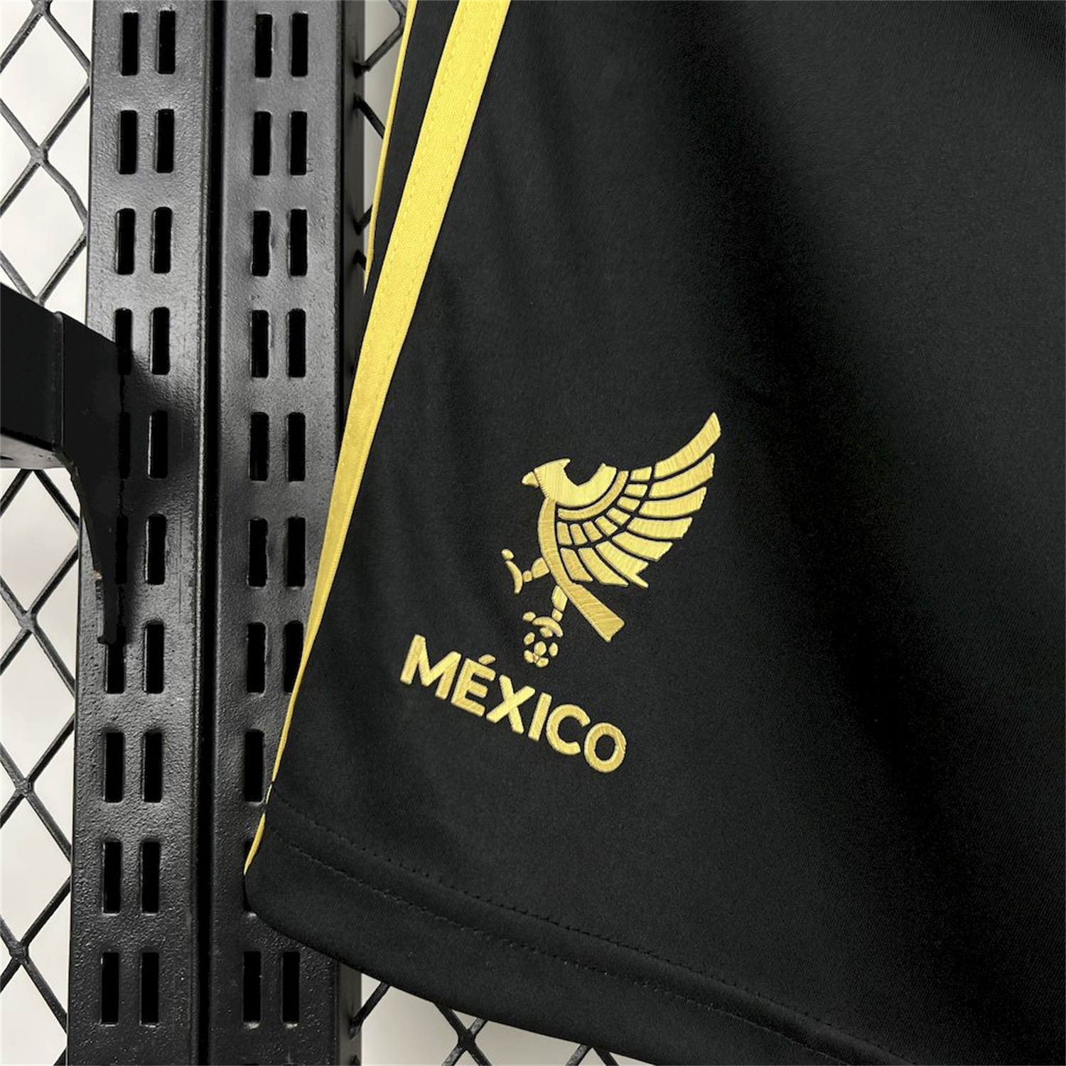 foot-Mexico 2025 Gold Cup Black Shorts - Fans Version