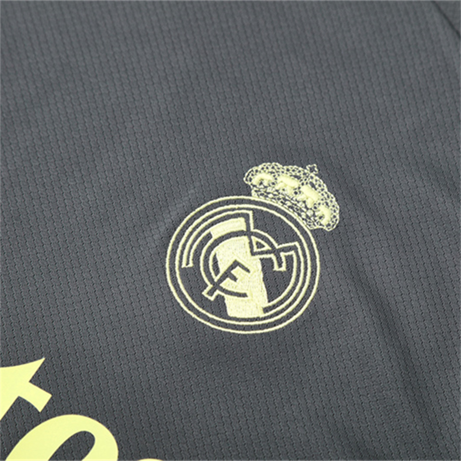 foot-Real Madrid 25-26 Kids Short-Sleeve Training Set - Deep Grey Top and Shorts