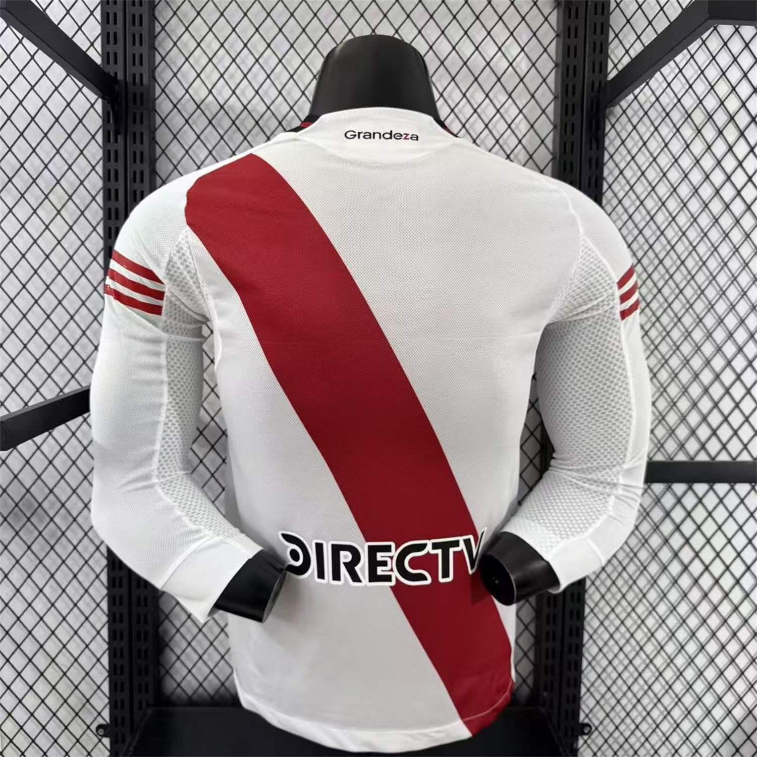 foot-River Plate 25-26 Home Long Sleeves Jersey with New Sponsors - Player Version