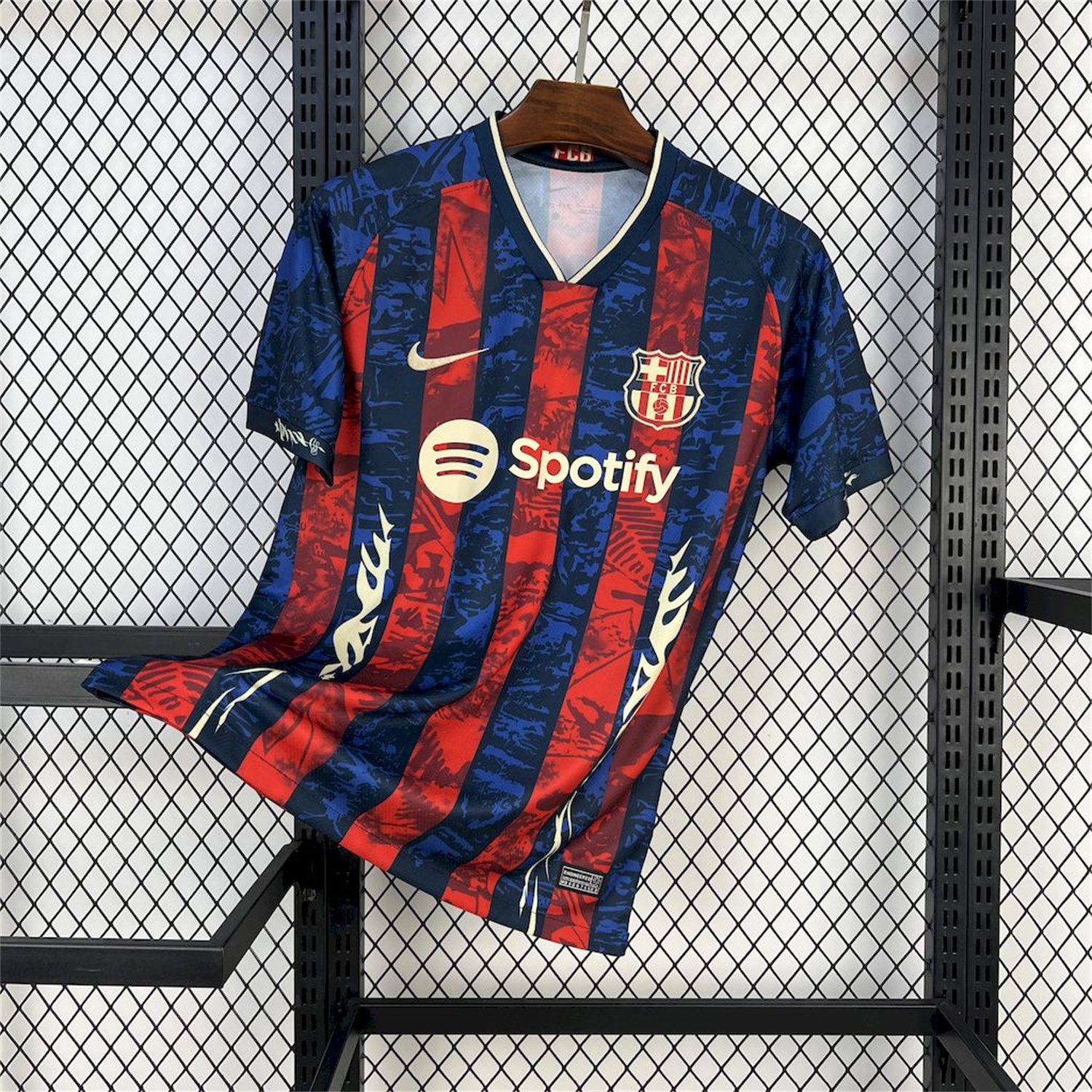 foot-Barcelona 25-26 Red & Blue Random Graffiti Pattern Jersey - Fans Version