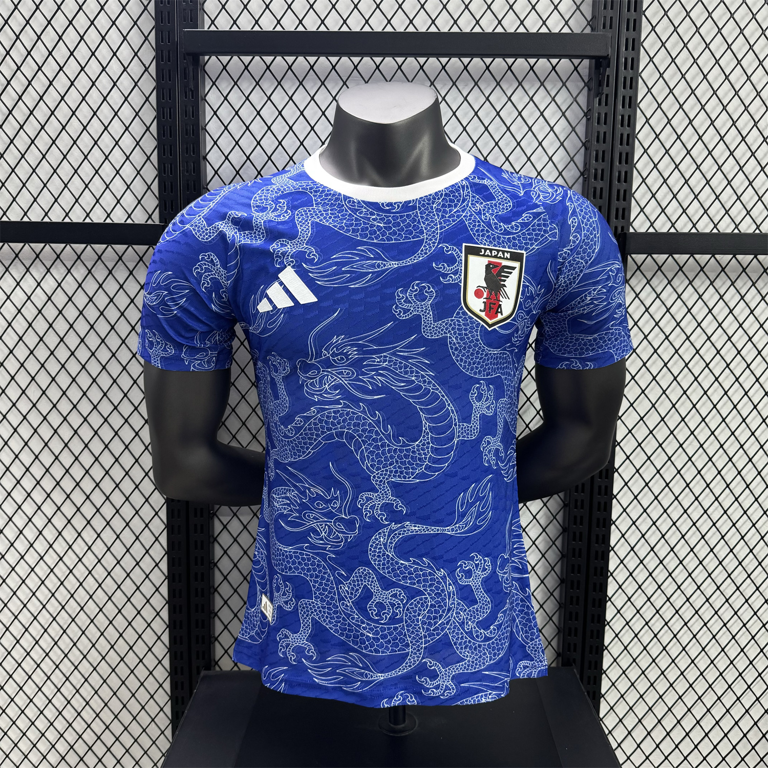 foot-Japan 25-26 White Dragon Pattern Blue Special Jersey - Player Version