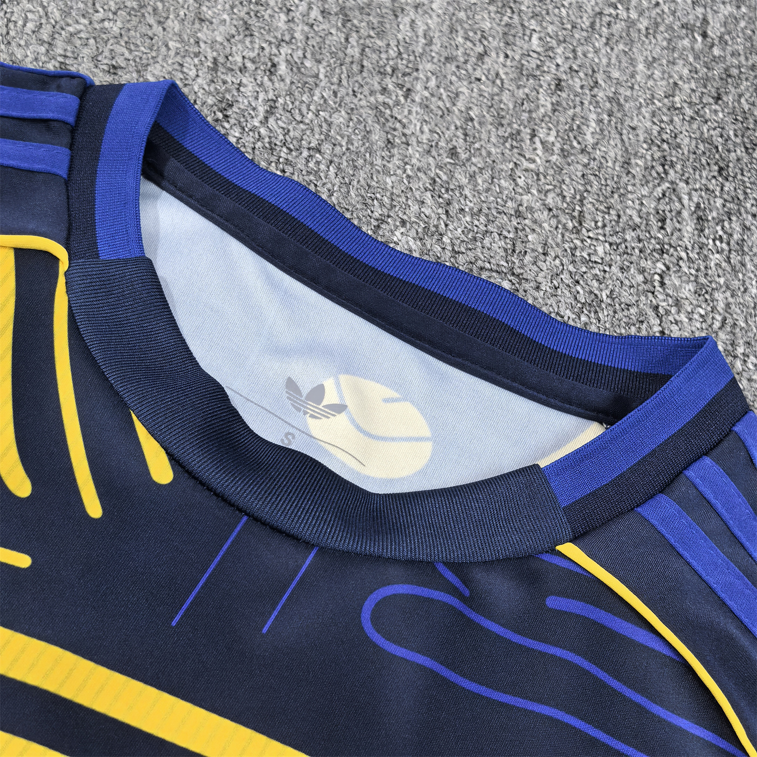 foot-Leeds United 25-26 Yellow Stripes Blue Special Jersey - Fans Version