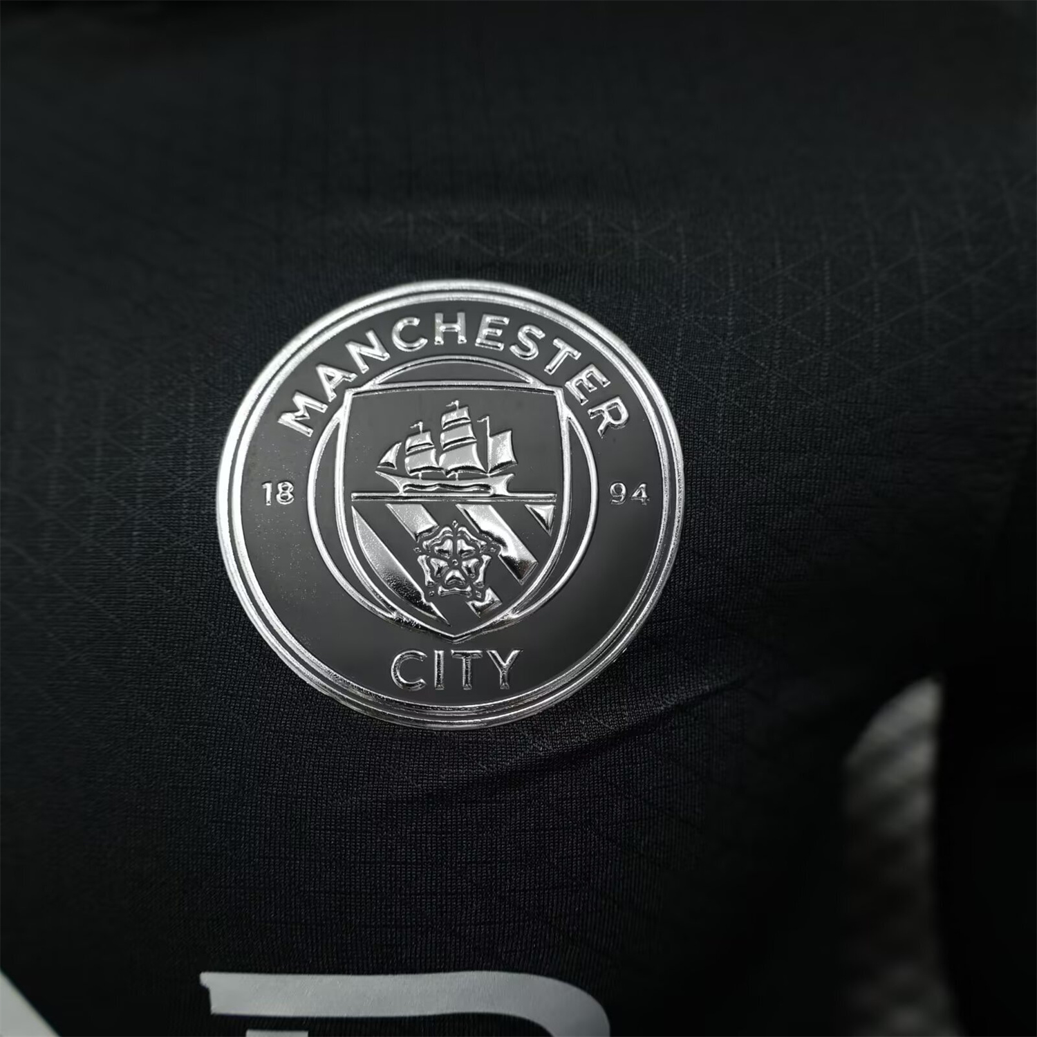 foot-Manchester City 25-26 Away Black Long Sleeves Jersey - Player Version