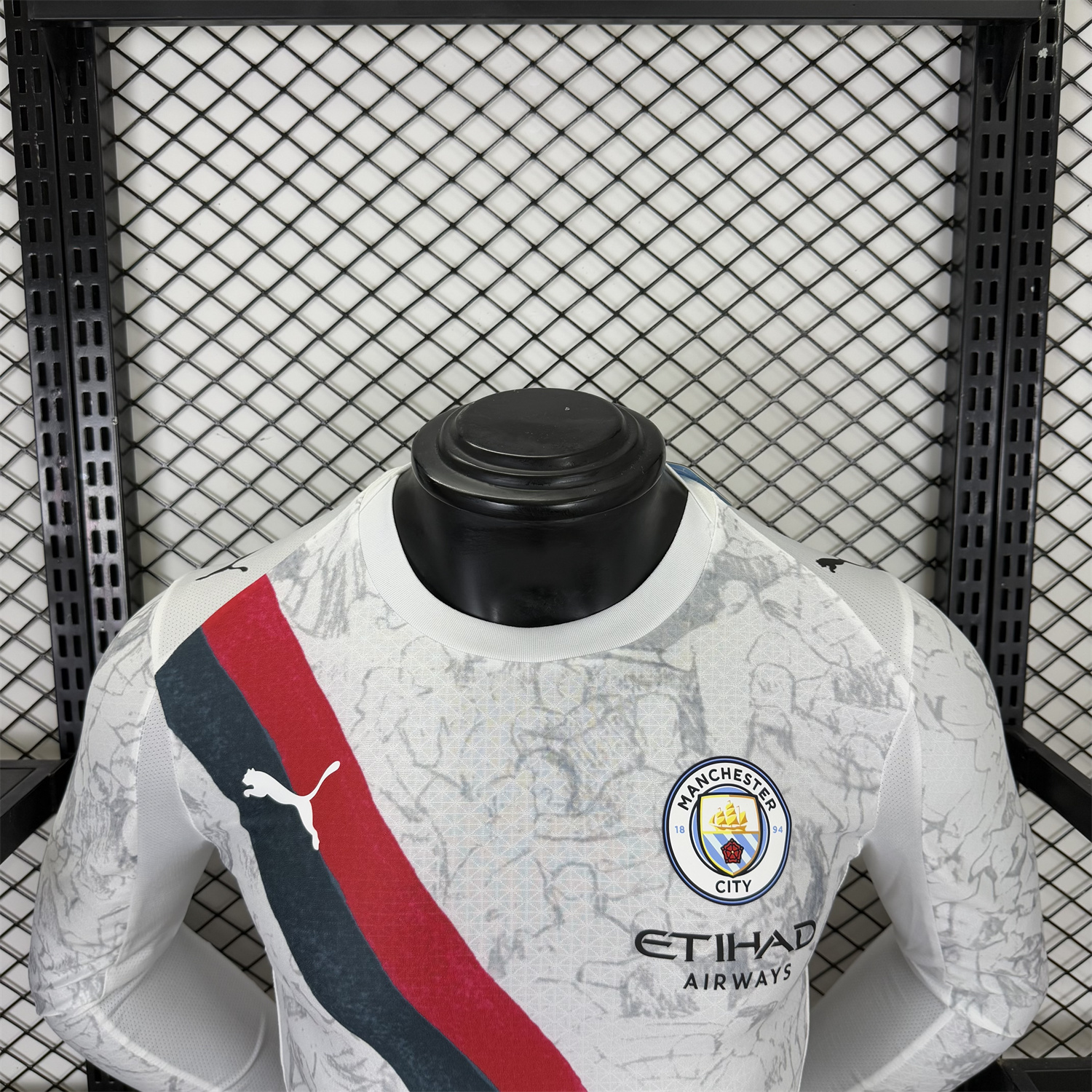 foot-Manchester City 25-26 KidSuper White Long Sleeves Jersey - Player Version