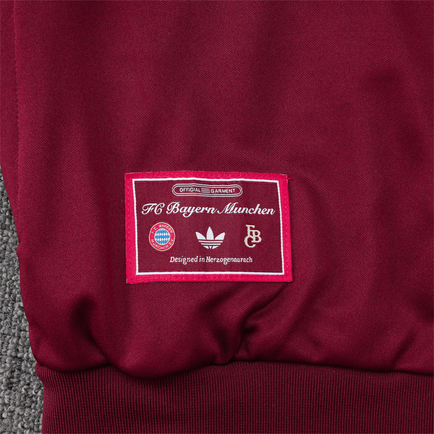 foot-Bayern Munich 25-26 Originals Terrace Icon Jacket Training Tracksuit - Deep Red