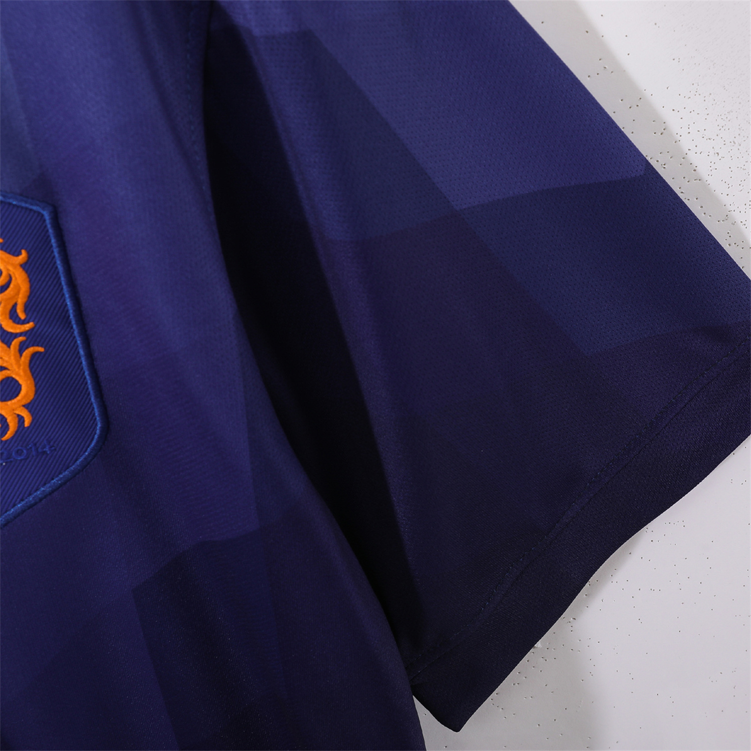 foot-Retro Netherlands 2014 Away Blue Jersey