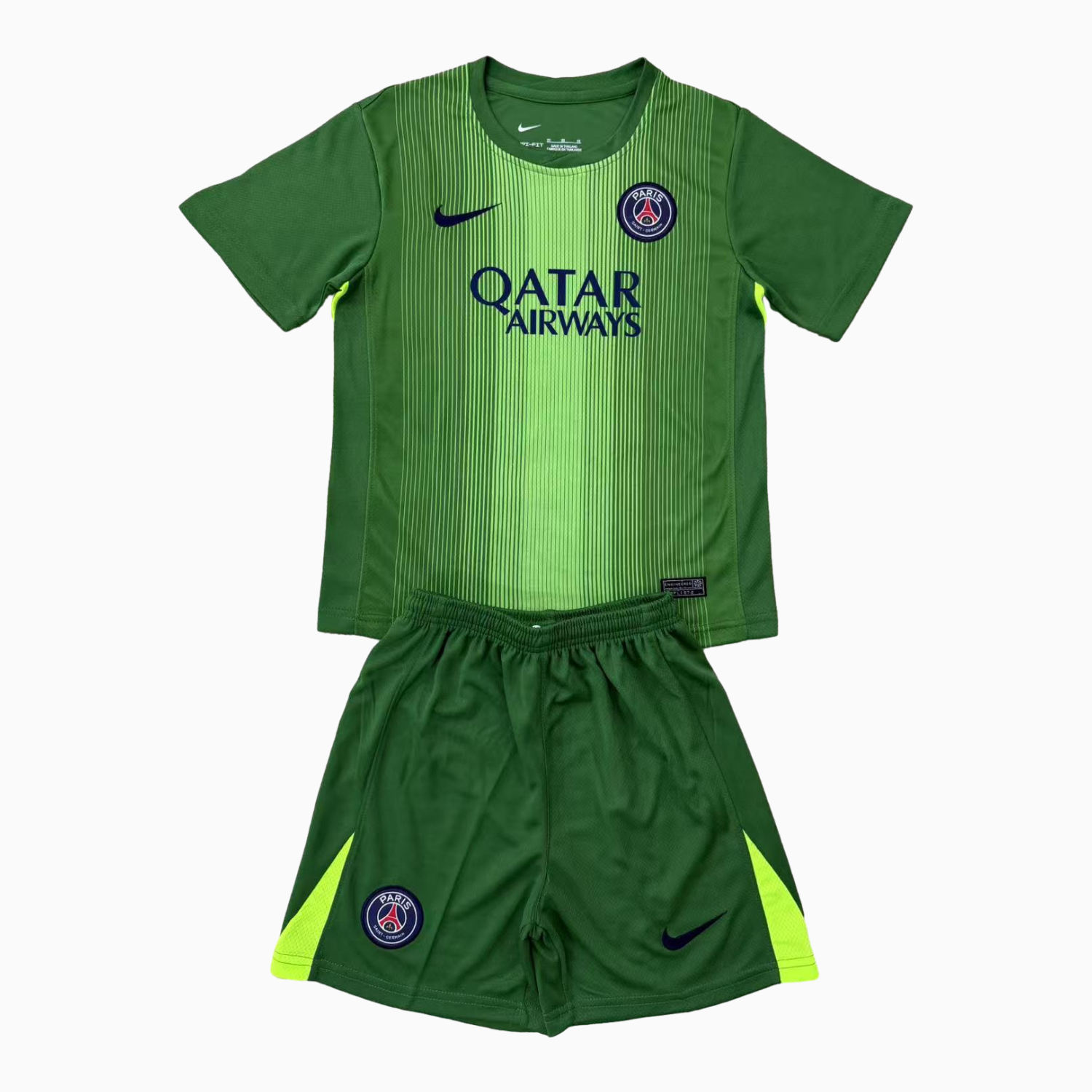 foot-Paris Saint-Germain PSG 25-26 Green Goalkeeper Men's Adult Jersey Set - Fans Version