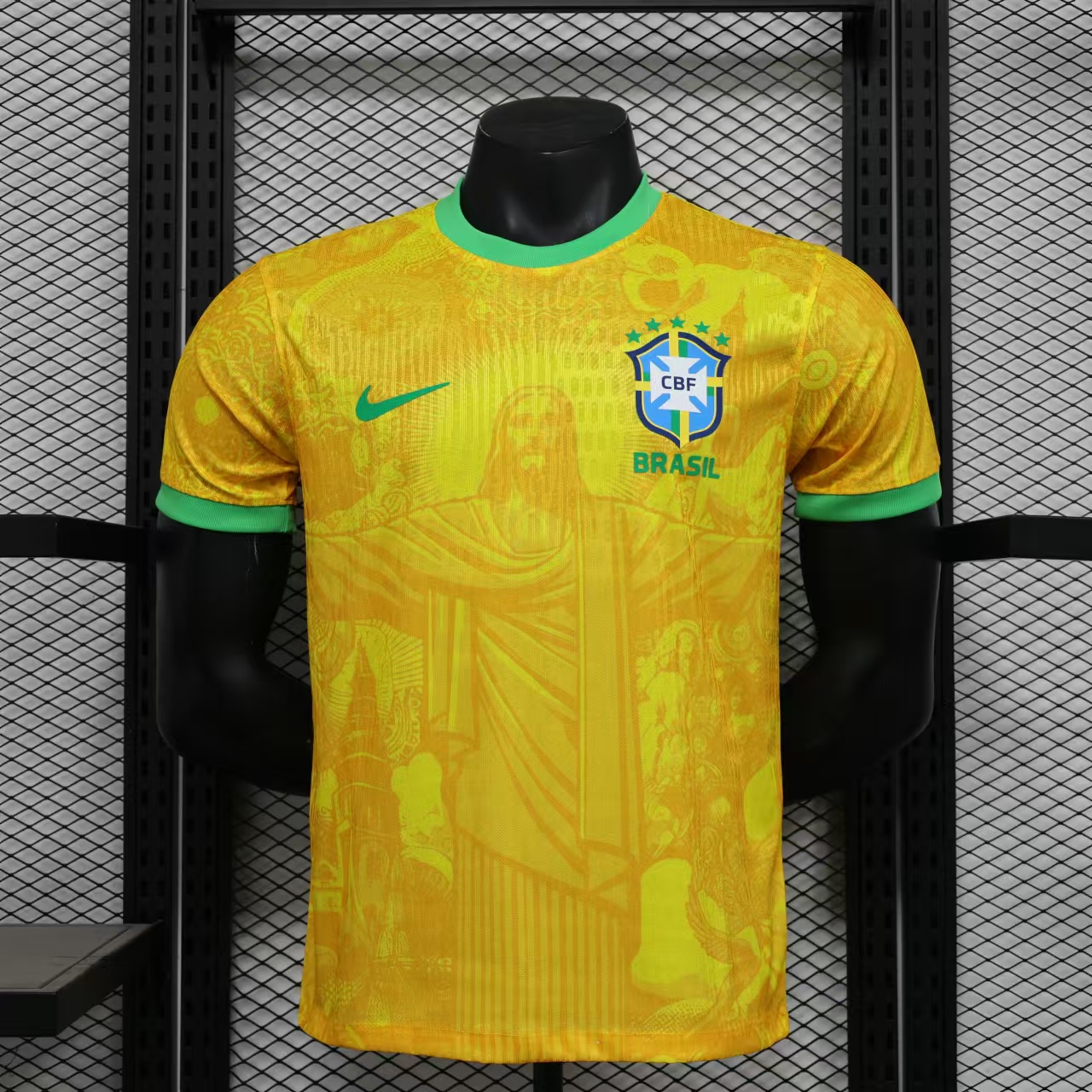 ManixJersey.com | Brazil 2024-25 Christ the Redeemer Statue Jersey - Player Version -Customize Name, Number and Patch | Worldwide Shipping