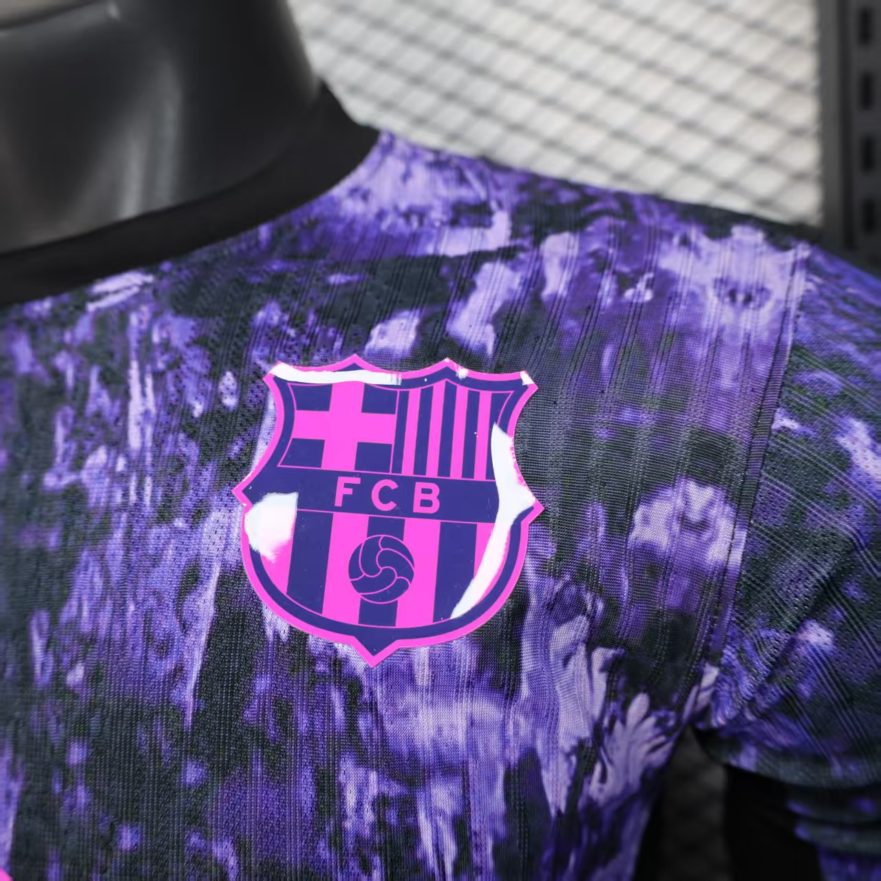 foot-Barcelona 25-26 Purple Rock Pattern Jersey - Player Version