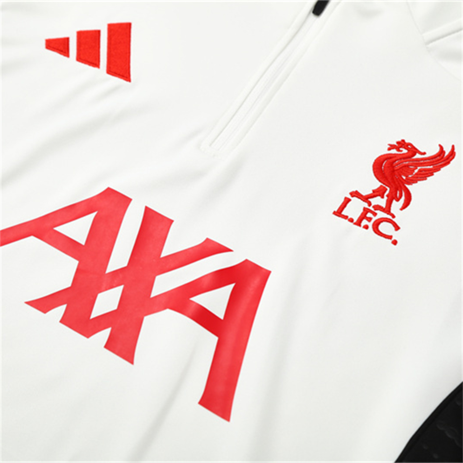 foot-Liver.pool 25-26 Kids Long Sleeve Training Set - White Top & Black Pants