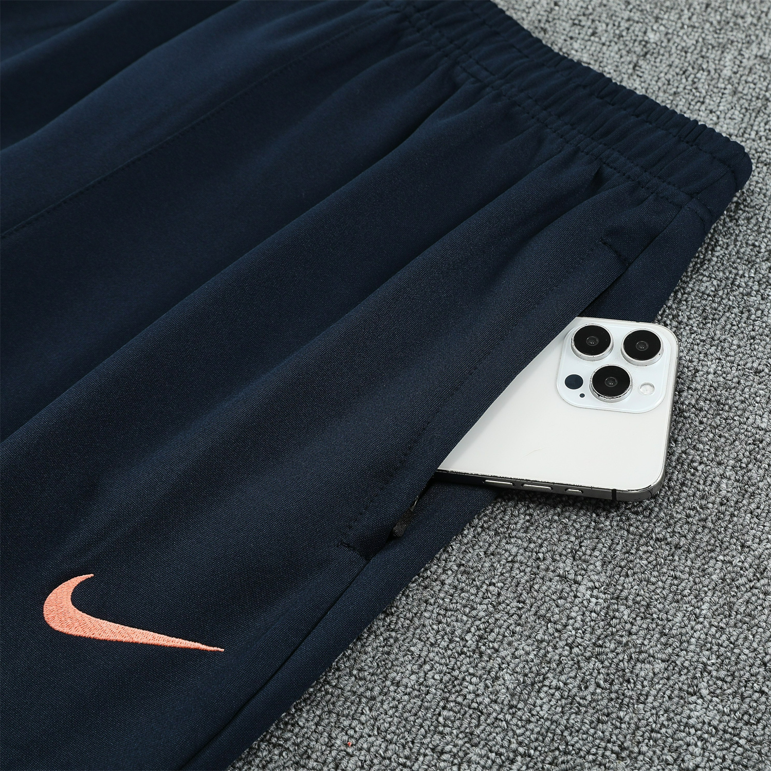 foot-Barcelona 25-26 Jacket Training Tracksuit - Black Orange Jackets & Black Pants