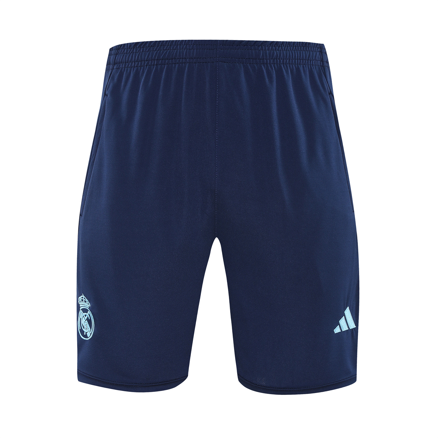 foot-Real Madrid 25-26 Vest Training Set - Blue Water Pattern Top & Deep Blue Shorts