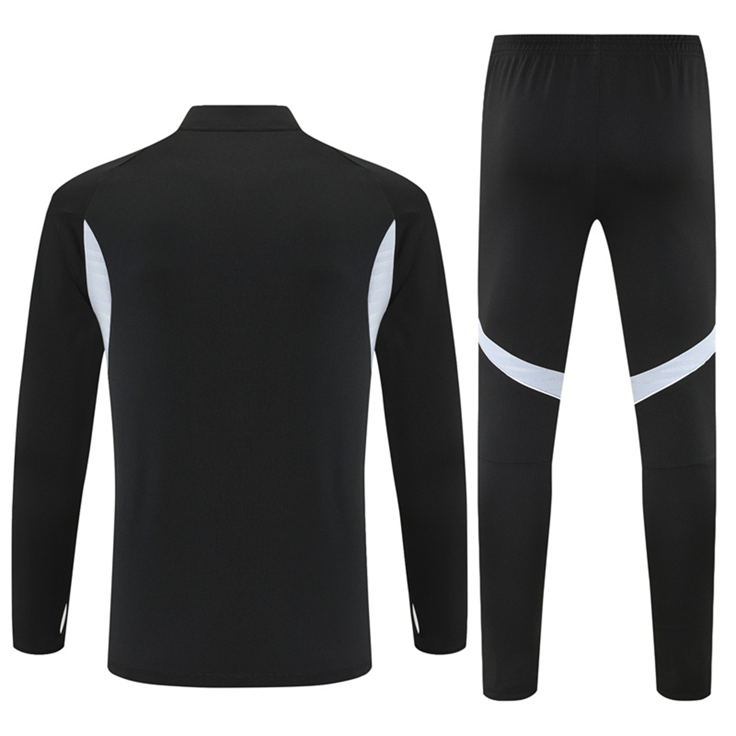 foot-Germany 25-26 Long Sleeve Training Set - Black Top and Black Pants
