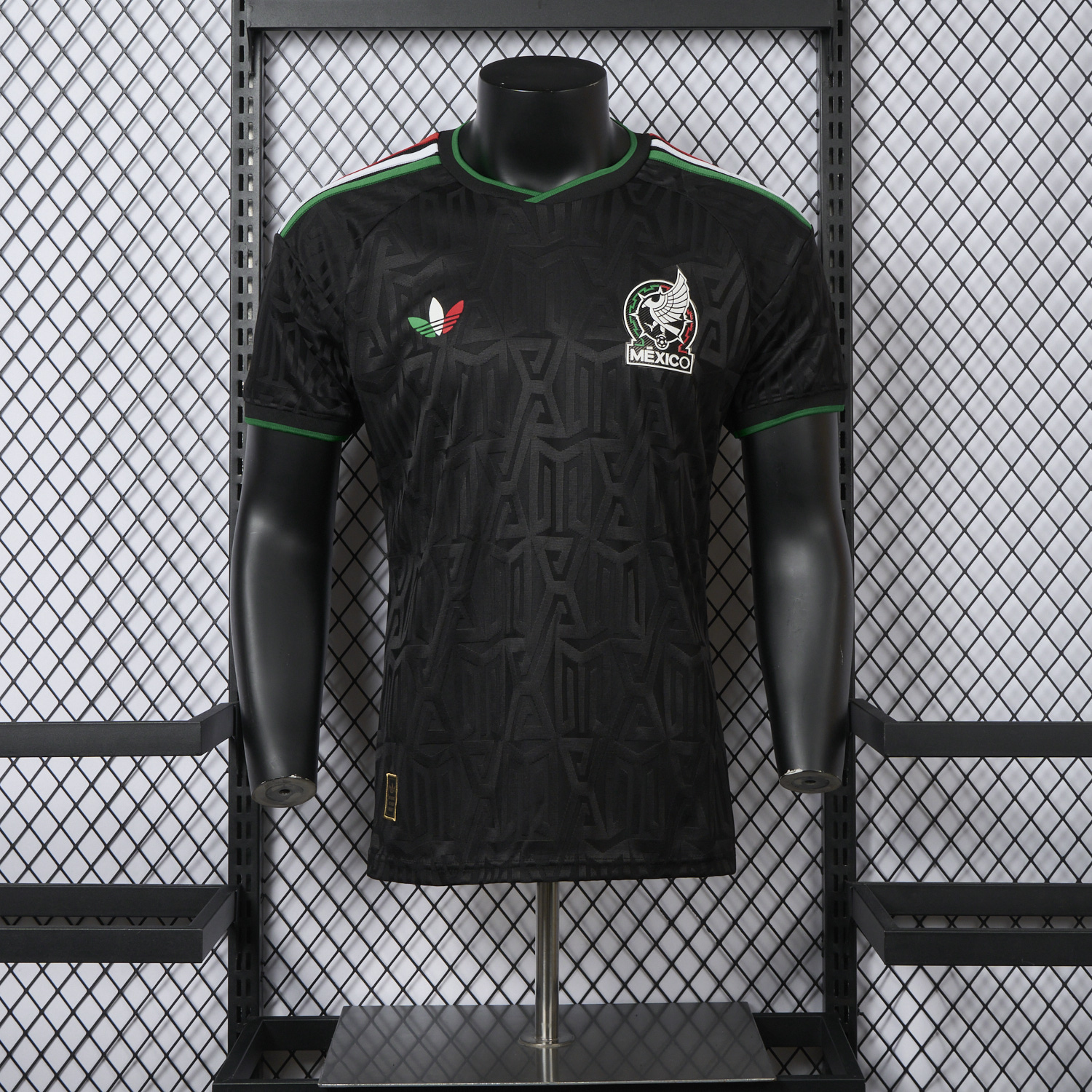 foot-Mexico 25-26 Thire Colors Trefoil Black Special Jersey - Player Version
