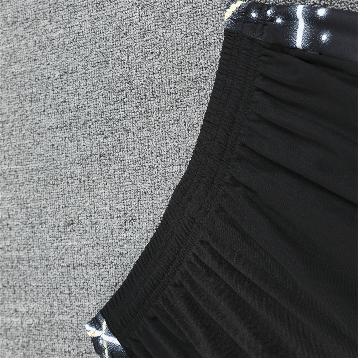 foot-C.H.E.L.S.E.A 25-26 Short-Sleeve Training Set - Yellow Fluorescent Rays Black Top & Black Shorts