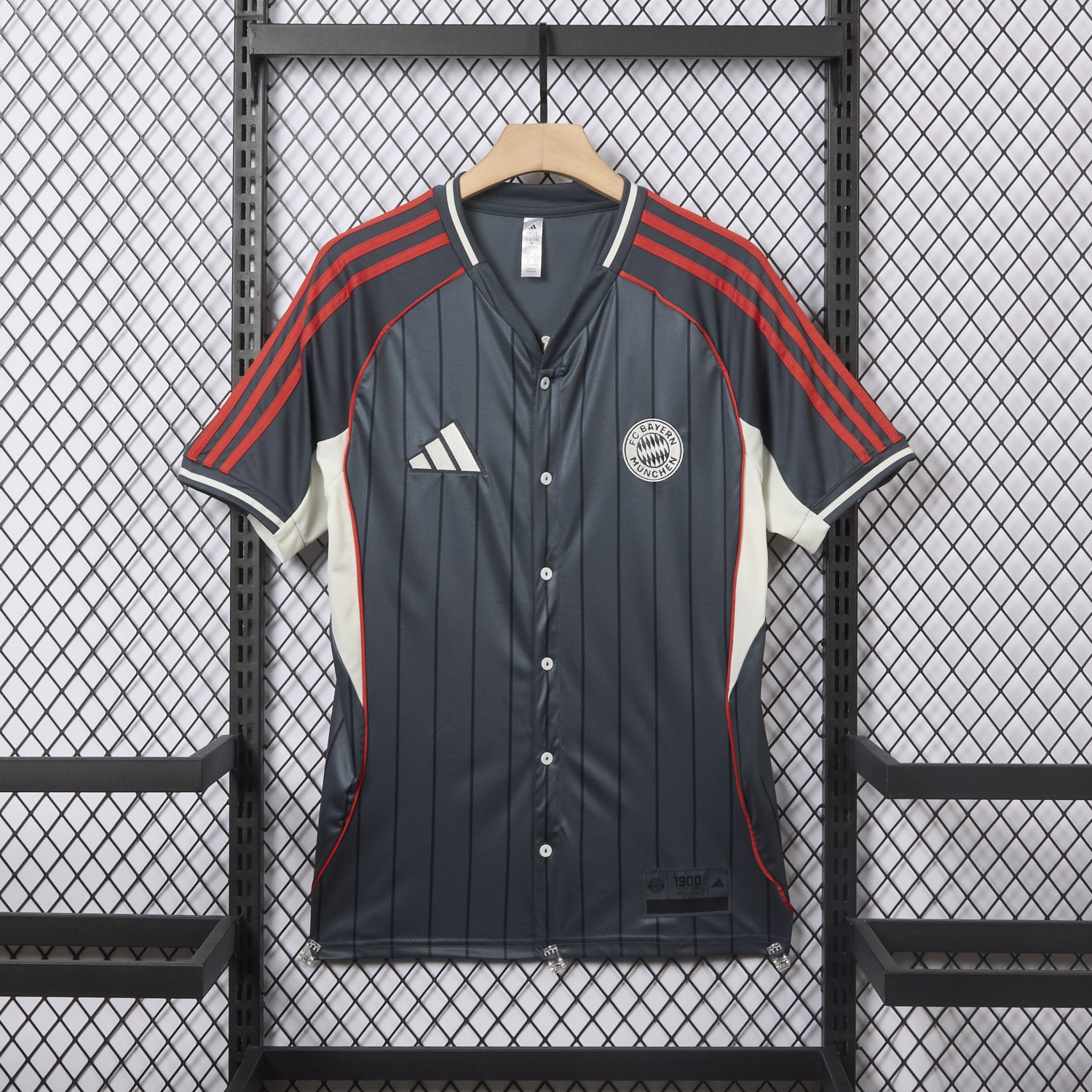 foot-Bayern Munich 25-26 Deep Grey Baseball Jersey