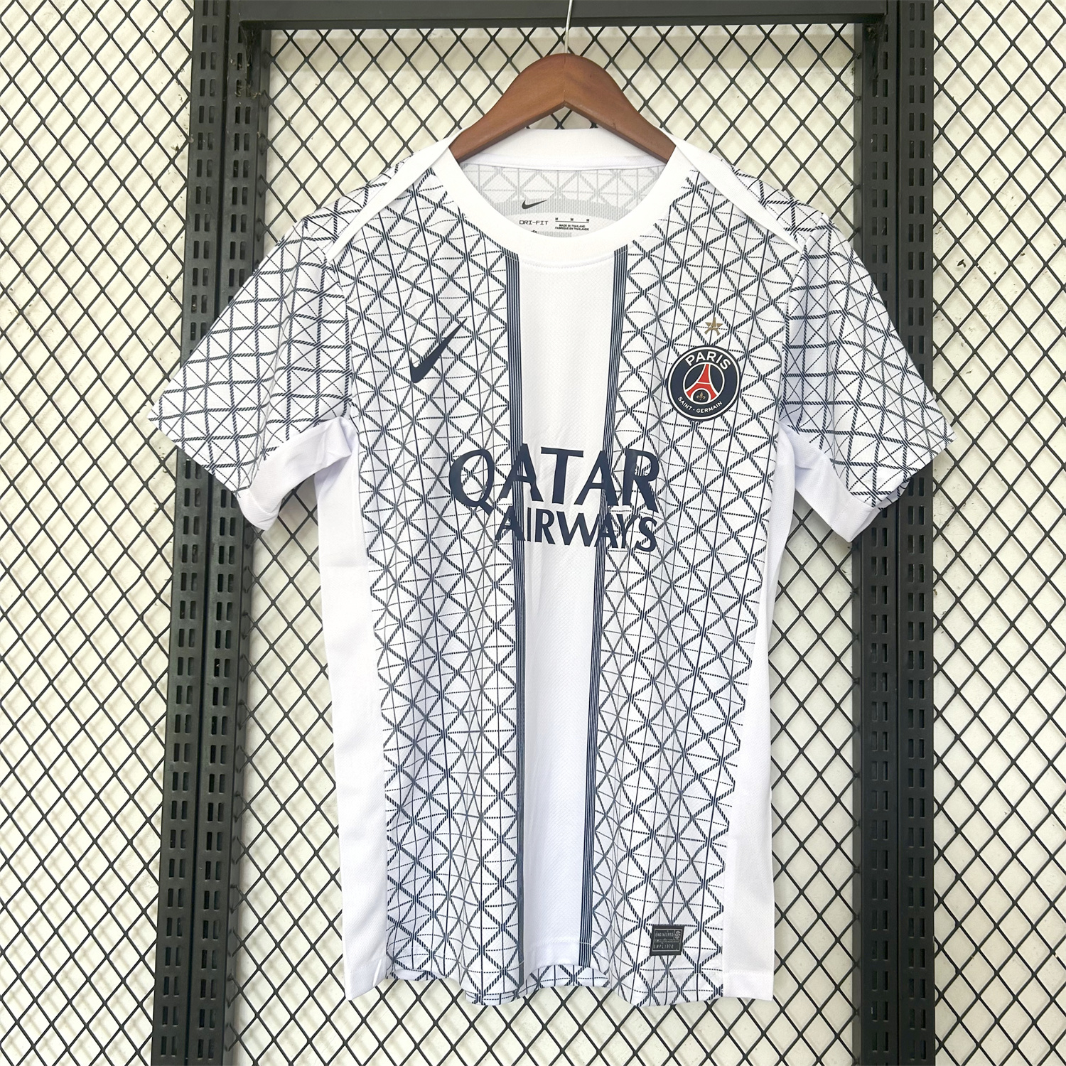 foot-Paris Saint-Germain PSG 25-26 White Pre-Match Training Jersey - Fans Version