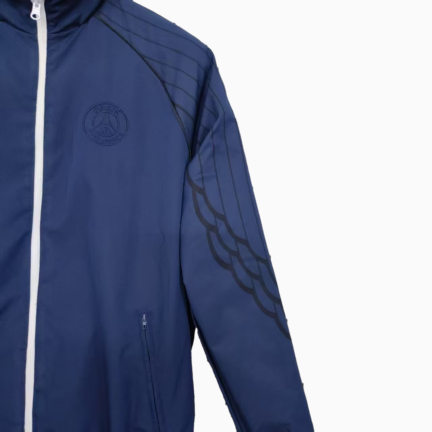 foot-Paris Saint-Germain PSG 24-25 Wings Double Sided Reversible Windbreaker - White & Blue