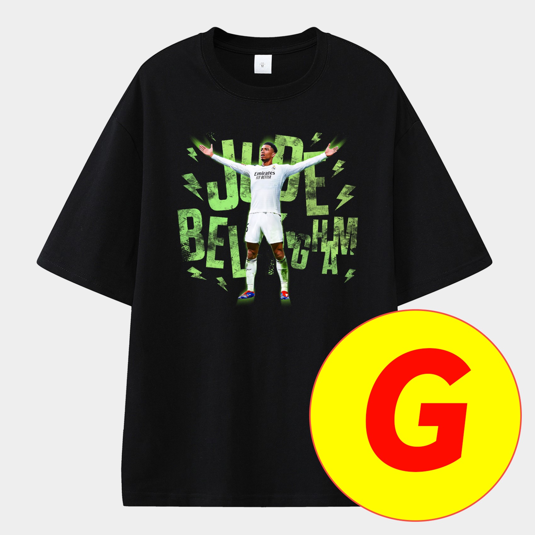 foot-Bellingham Real Madrid England 24-25 25-26 Unisex Pure Cotton T-shirt