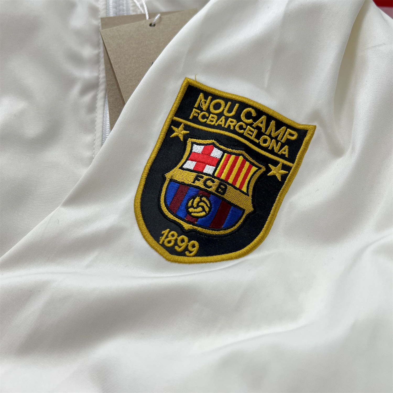 foot-Retro Barcelona 1994-95 Player Windbreaker - White