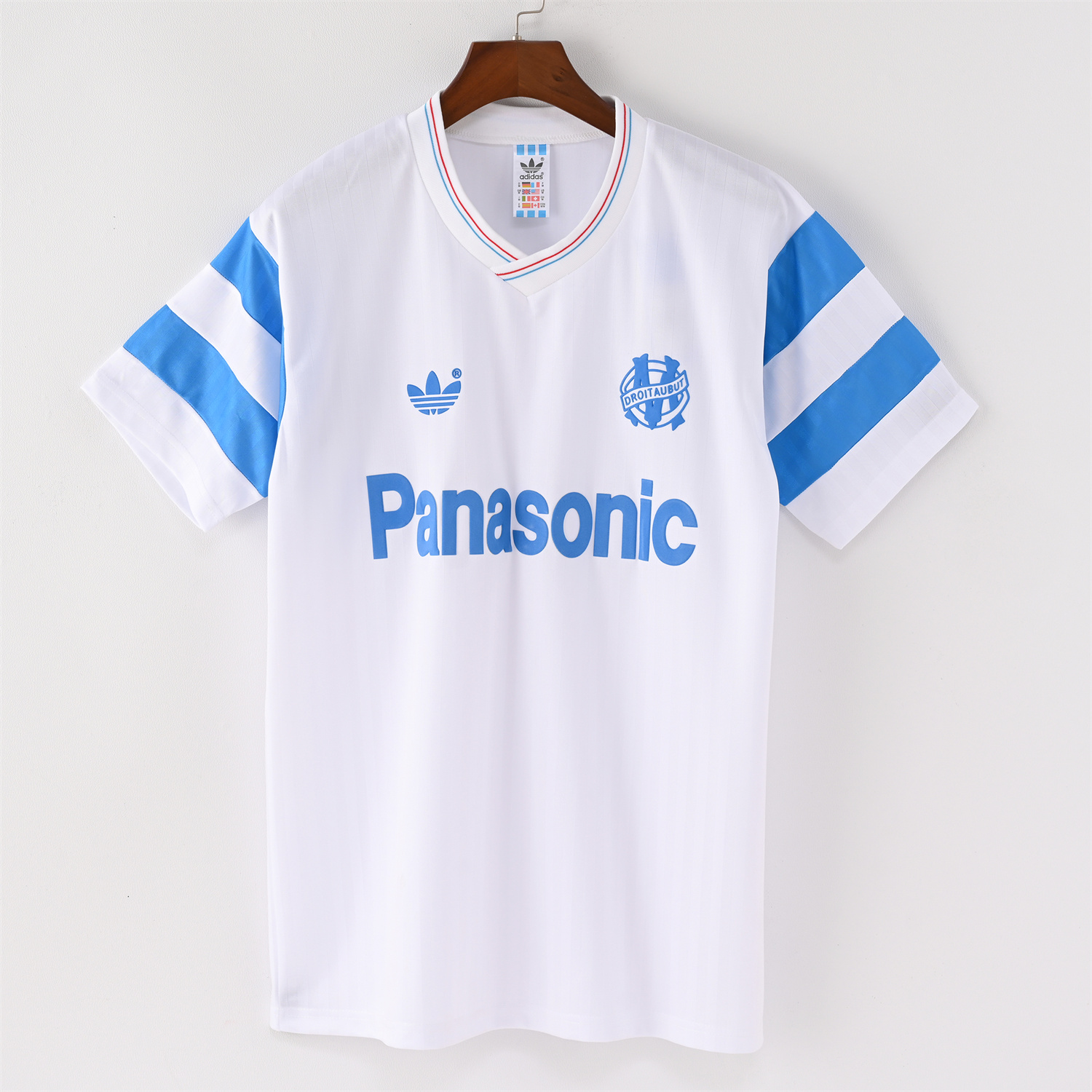 foot-Retro Marseille 1990-91 Home Stadium Jersey