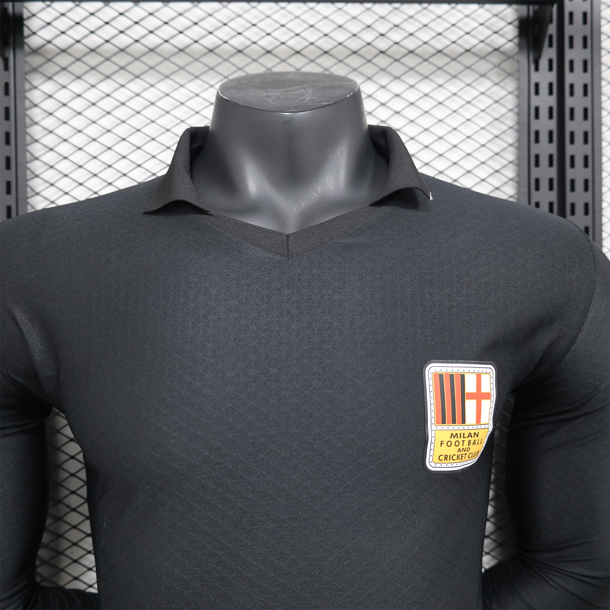 ManixJersey.com | AC Milan 24-25 125th Anniversary Long Sleeves Black GK Jersey - Player Version -Customize Name, Number and Patch | Worldwide Shipping