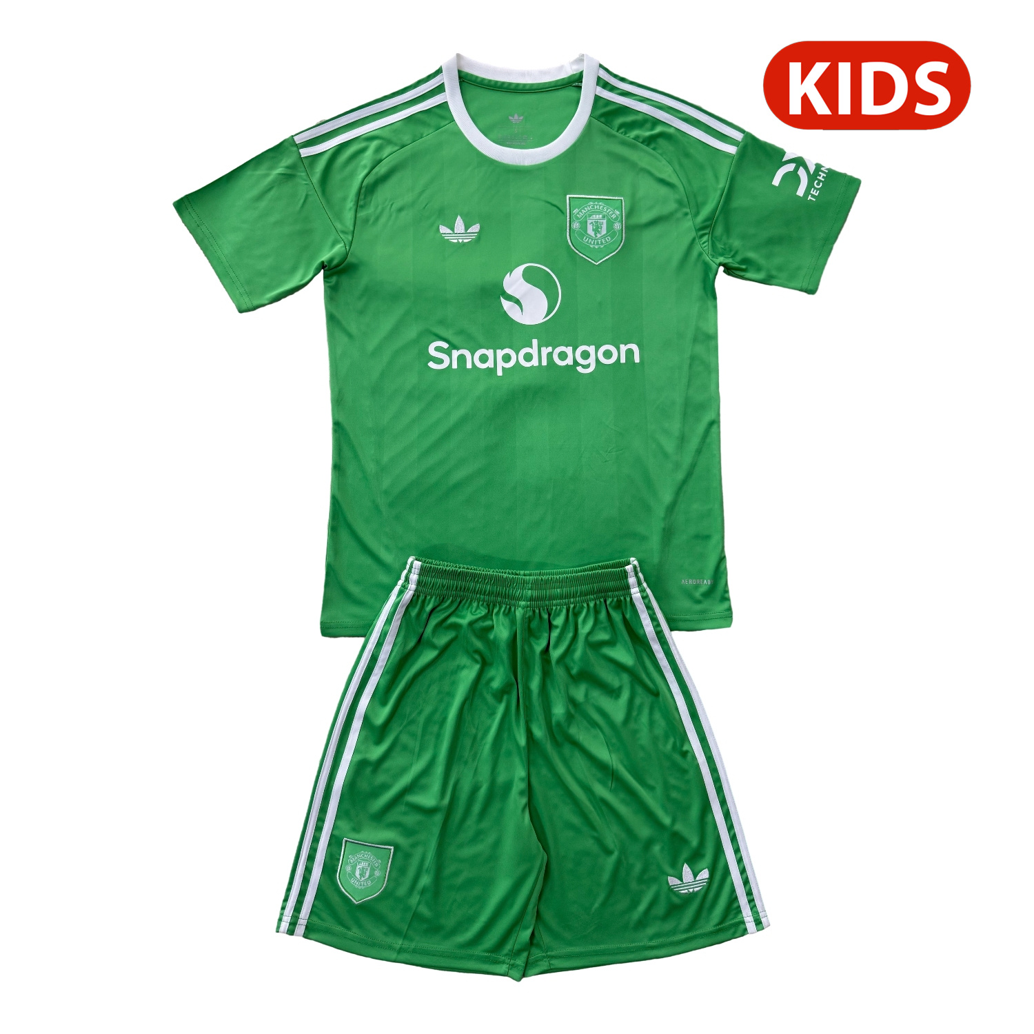 foot-Manchester United 25-26 Green Goalkeeper Kids Kit