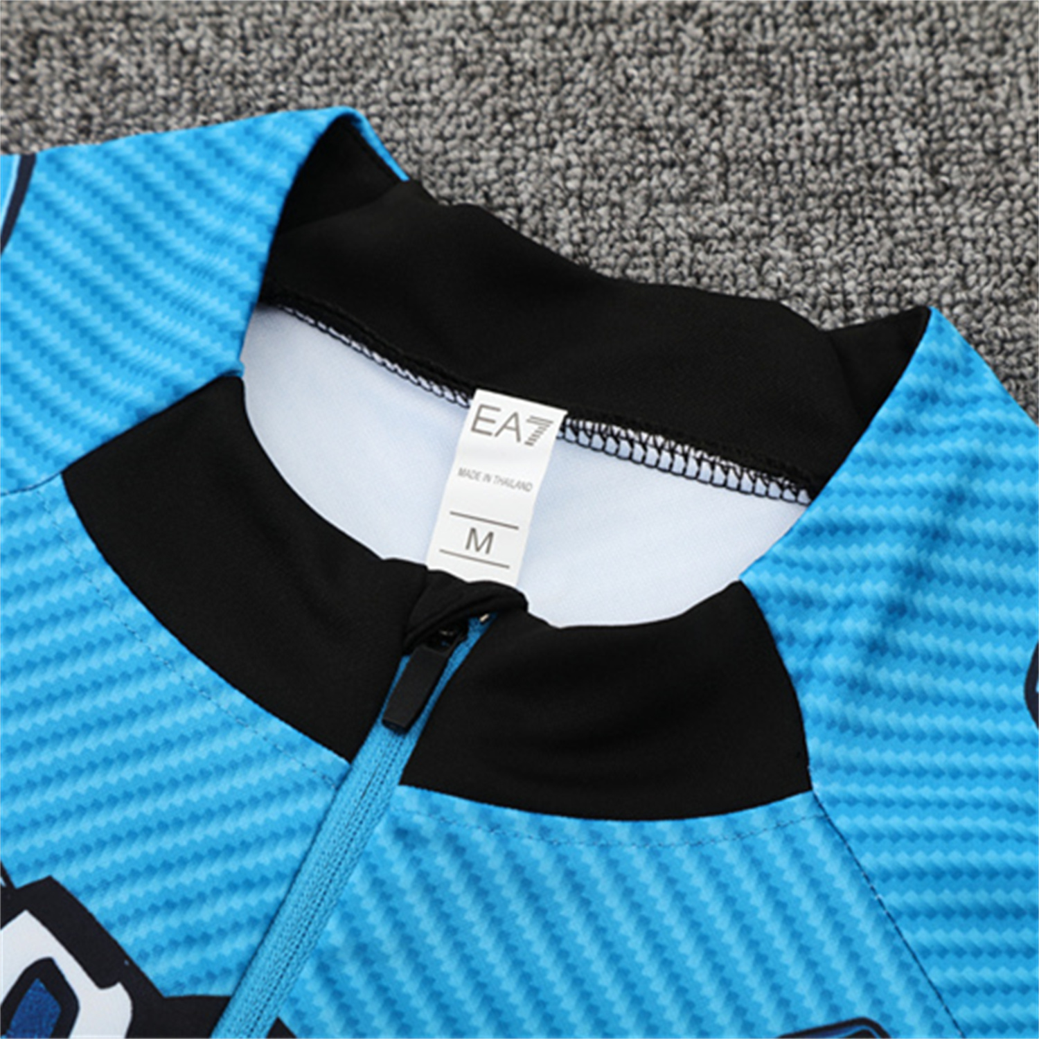 foot-Napoli 25-26 Kids Long Sleeve Training Set - Blue Mecha Top & Black Pants