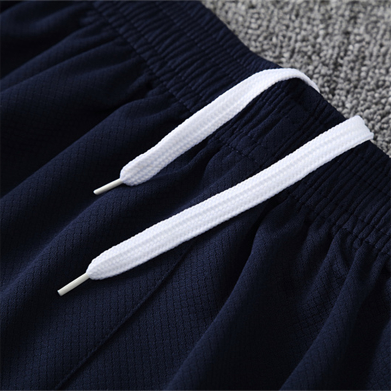 foot-Barcelona 25-26 Short-Sleeve Training Set - Beige Top & Blue Shorts