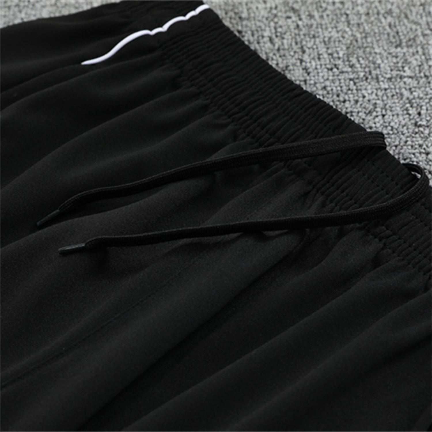 foot-Japan 25-26 Kids Long Sleeve Training Set - Light Grey Top and Black Pants