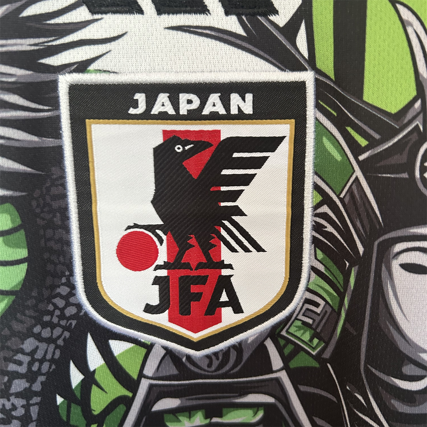 foot-Japan 25-26 Sword Warrior And Dragon Green Special Jersey - Fans Version