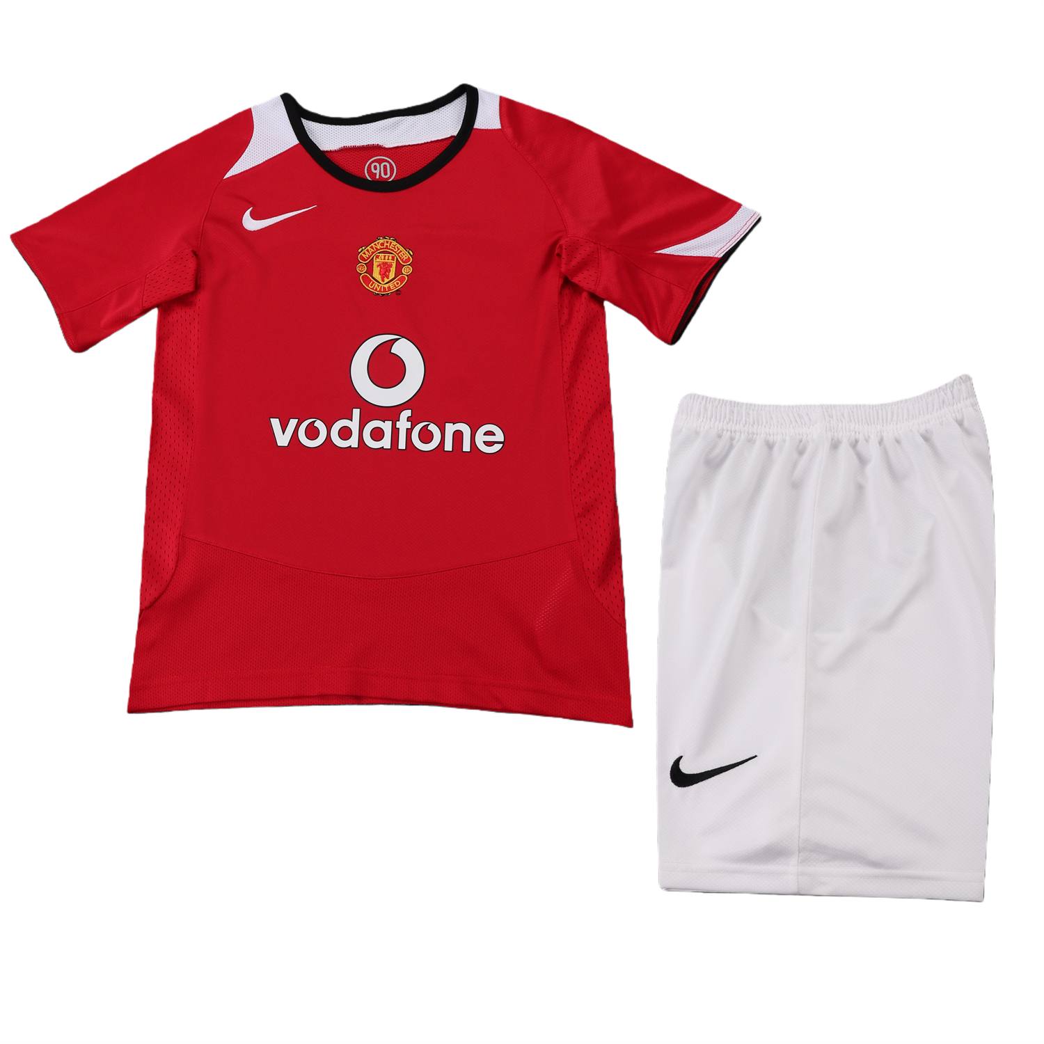 Unitedfootballkit.com | Retro Manchester United 2005-06 Home Kids Kit -Customize Name, Number and Patch | Worldwide Shipping