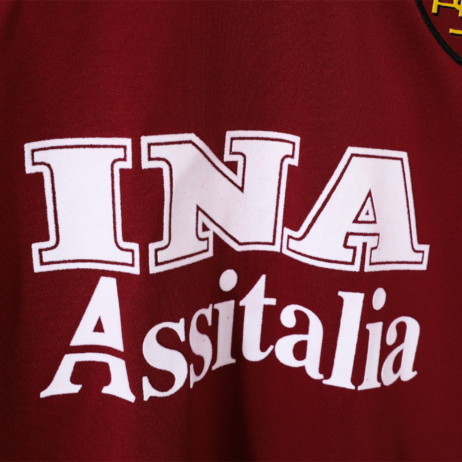 foot-Retro Roma 1998-99 Home Long Sleeves Jersey