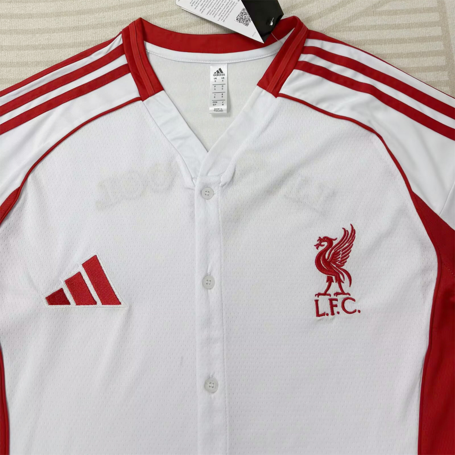 foot-Liver.pool 25-26 White Baseball Jersey