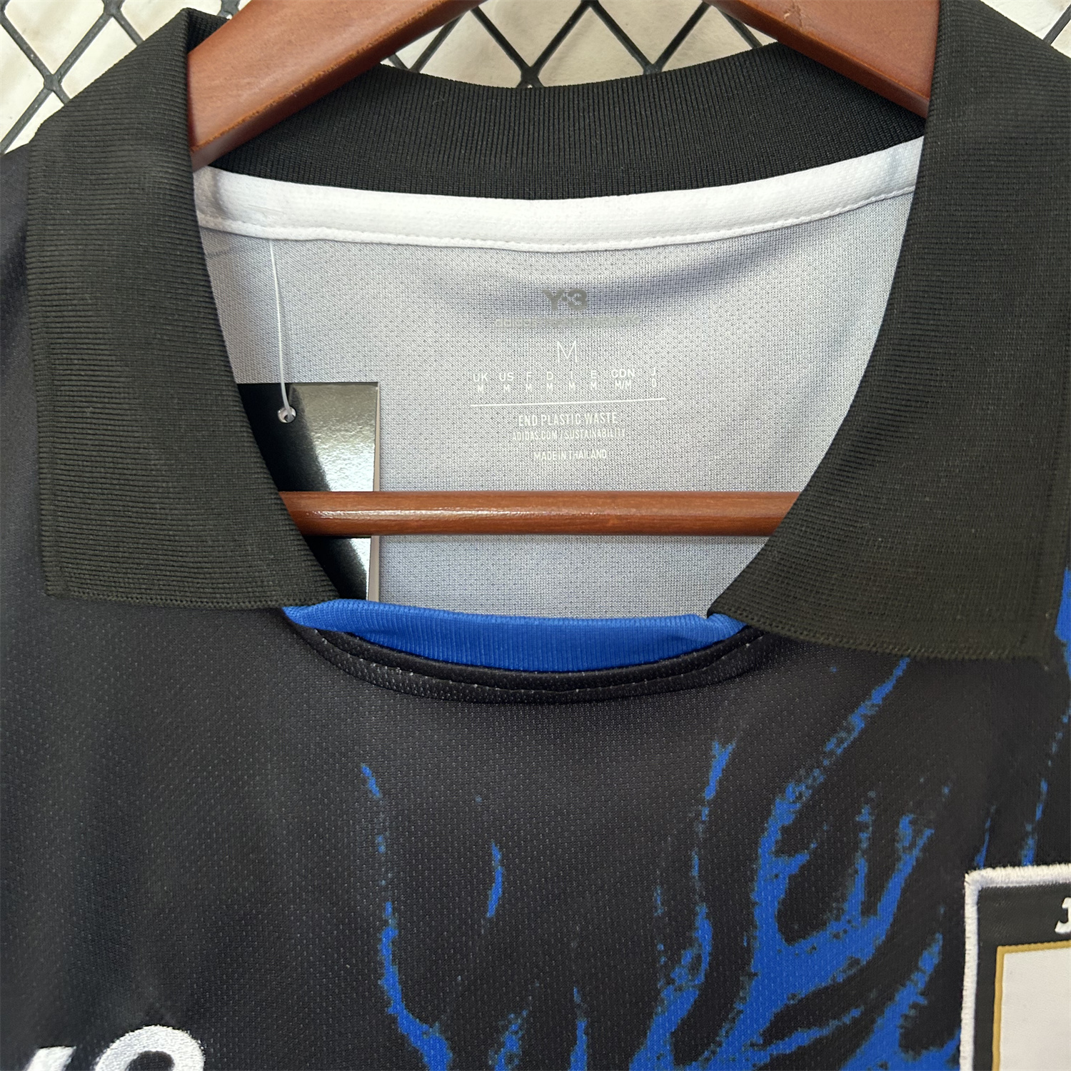 foot-Japan 25-26 Y-3 Blue Flame Black Special Jersey - Fans Version