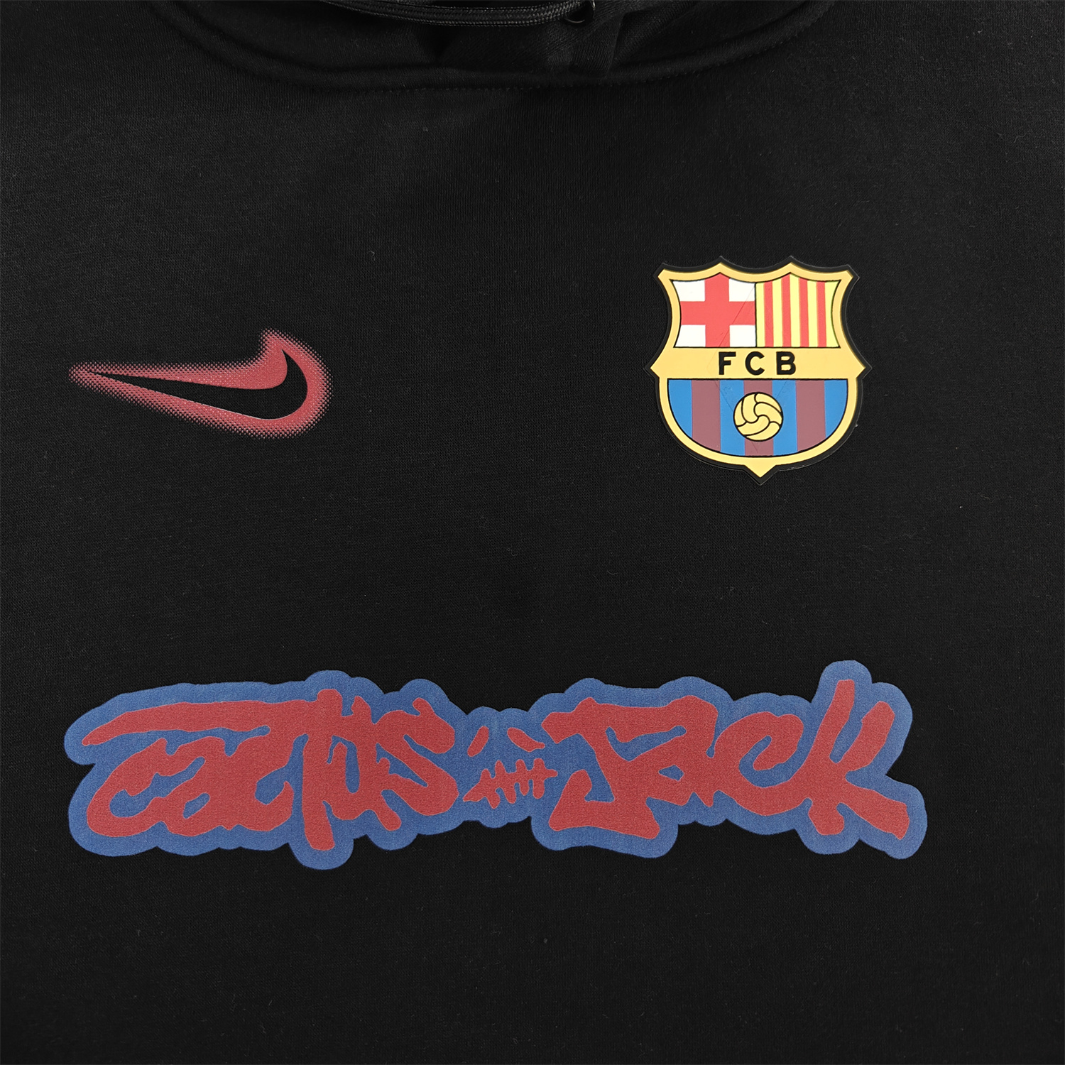 foot-Barcelona x Travis Scott Team Logo On Both Sides Unisex Pullover Hoodie